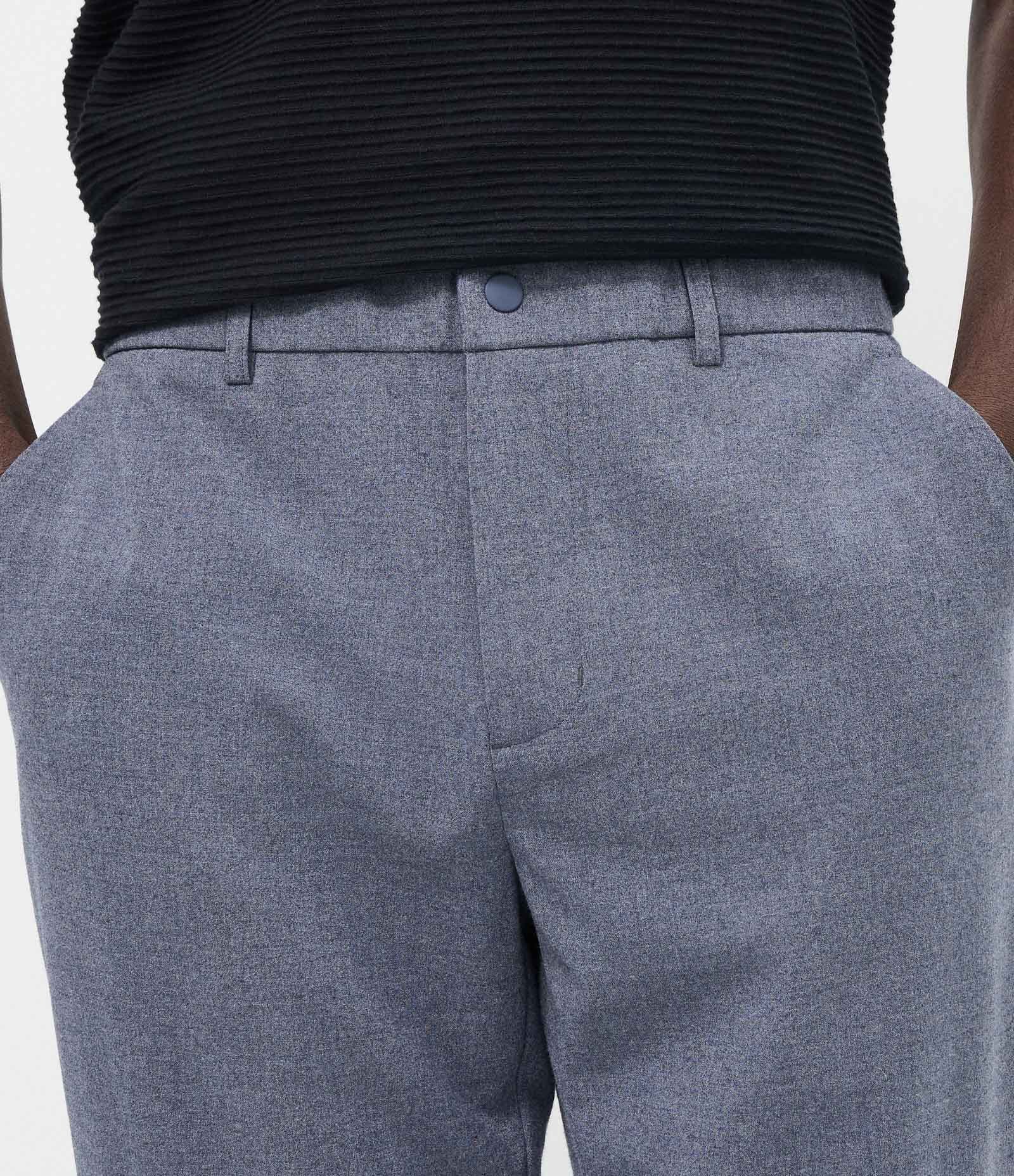 Calça em Viscose Alfaiatada com Cós Elástico Azul 3