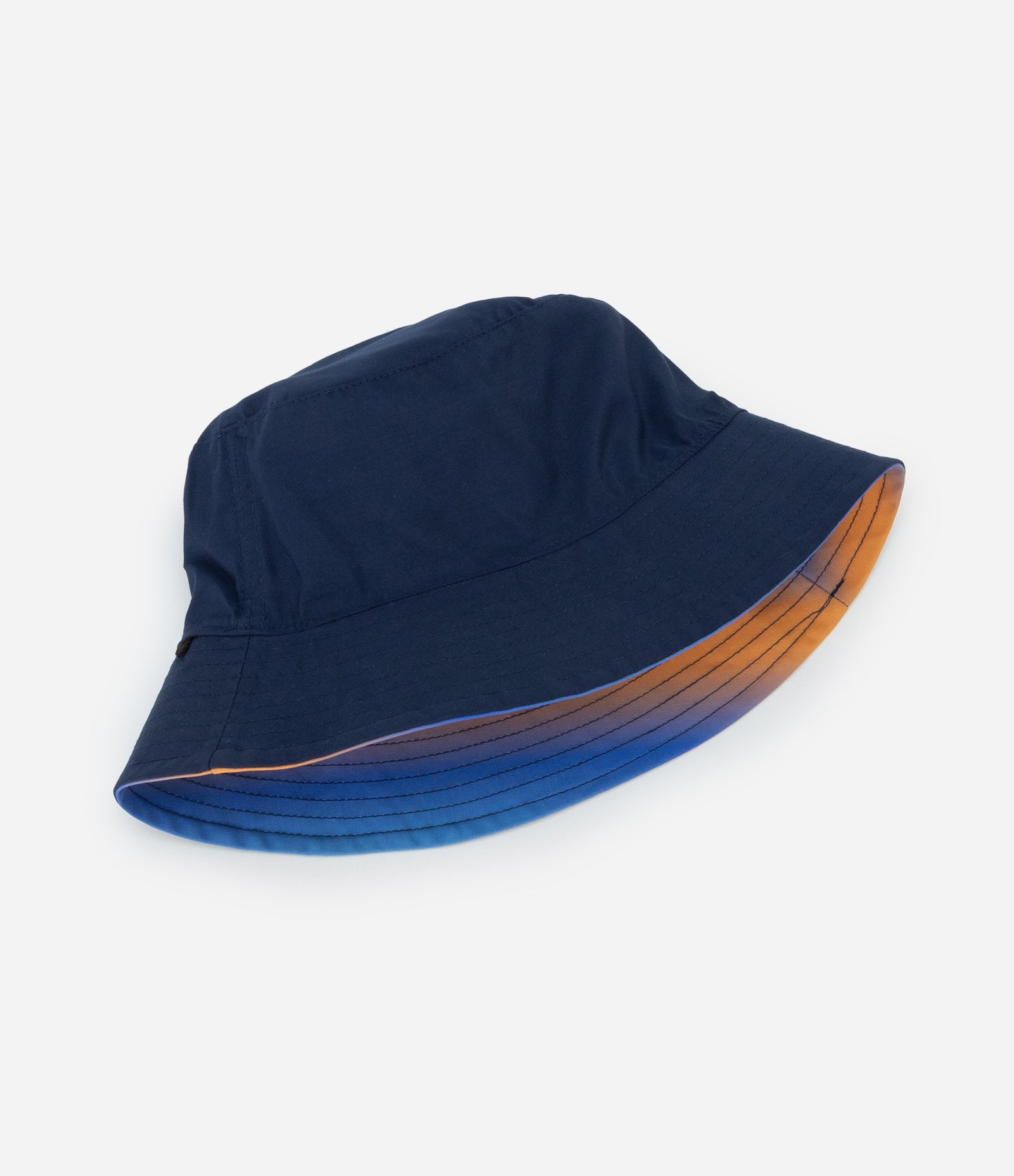 Chapéu Bucket Infantil Reversível com Efeito Dip Dye Azul/Laranja 4