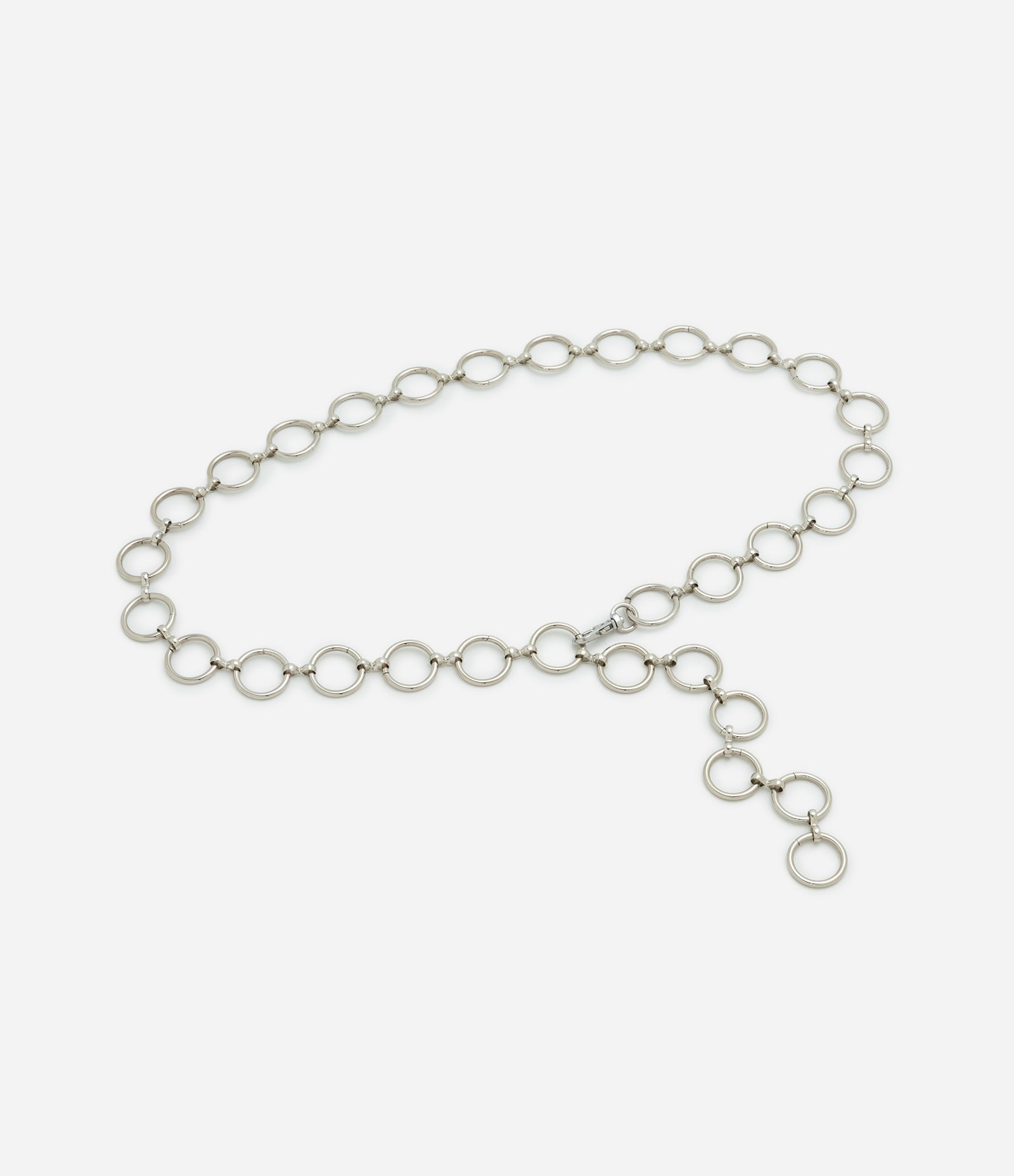 Cinto com Argolas Metalizadas Prata 1