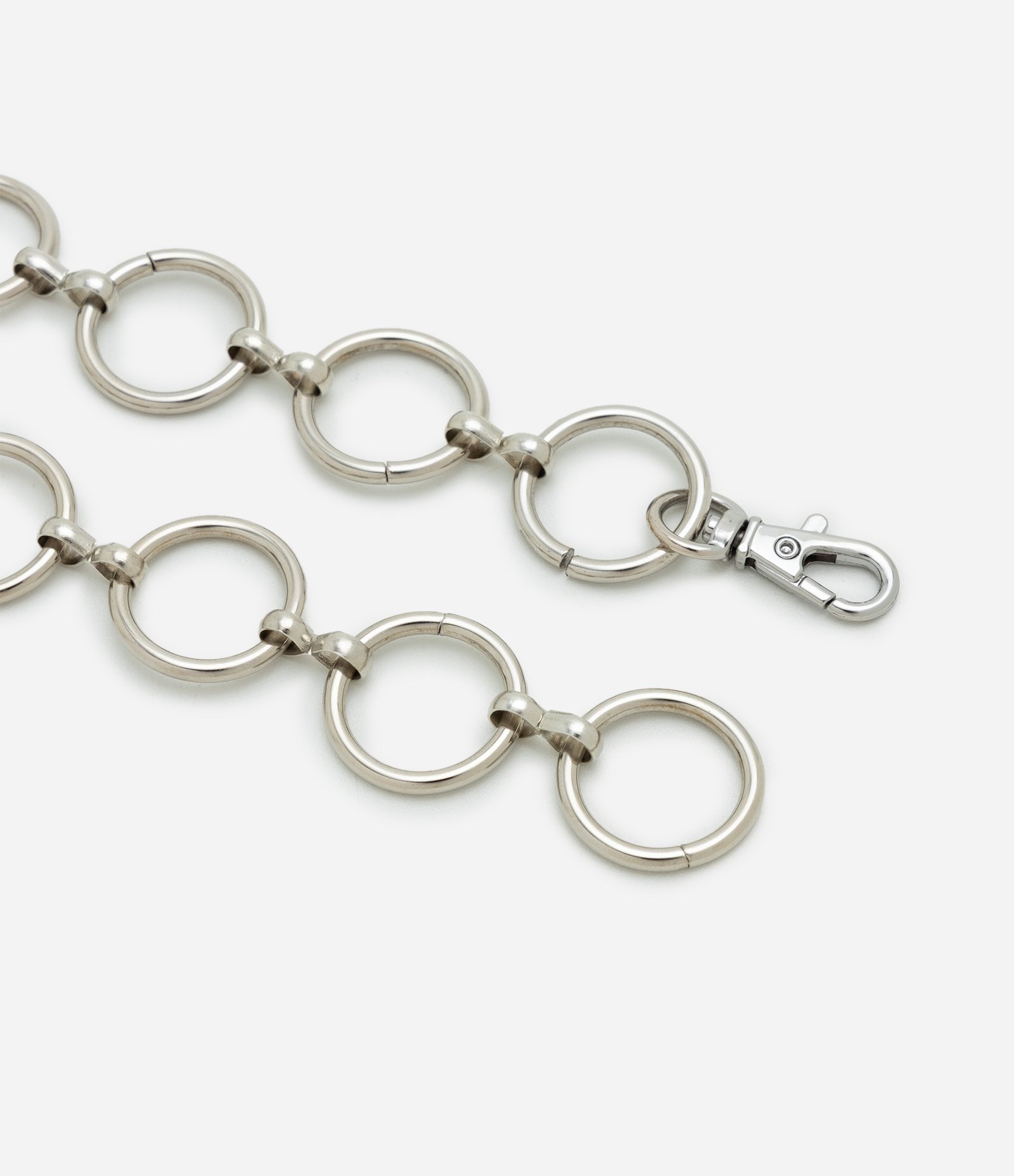 Cinto com Argolas Metalizadas Prata 2