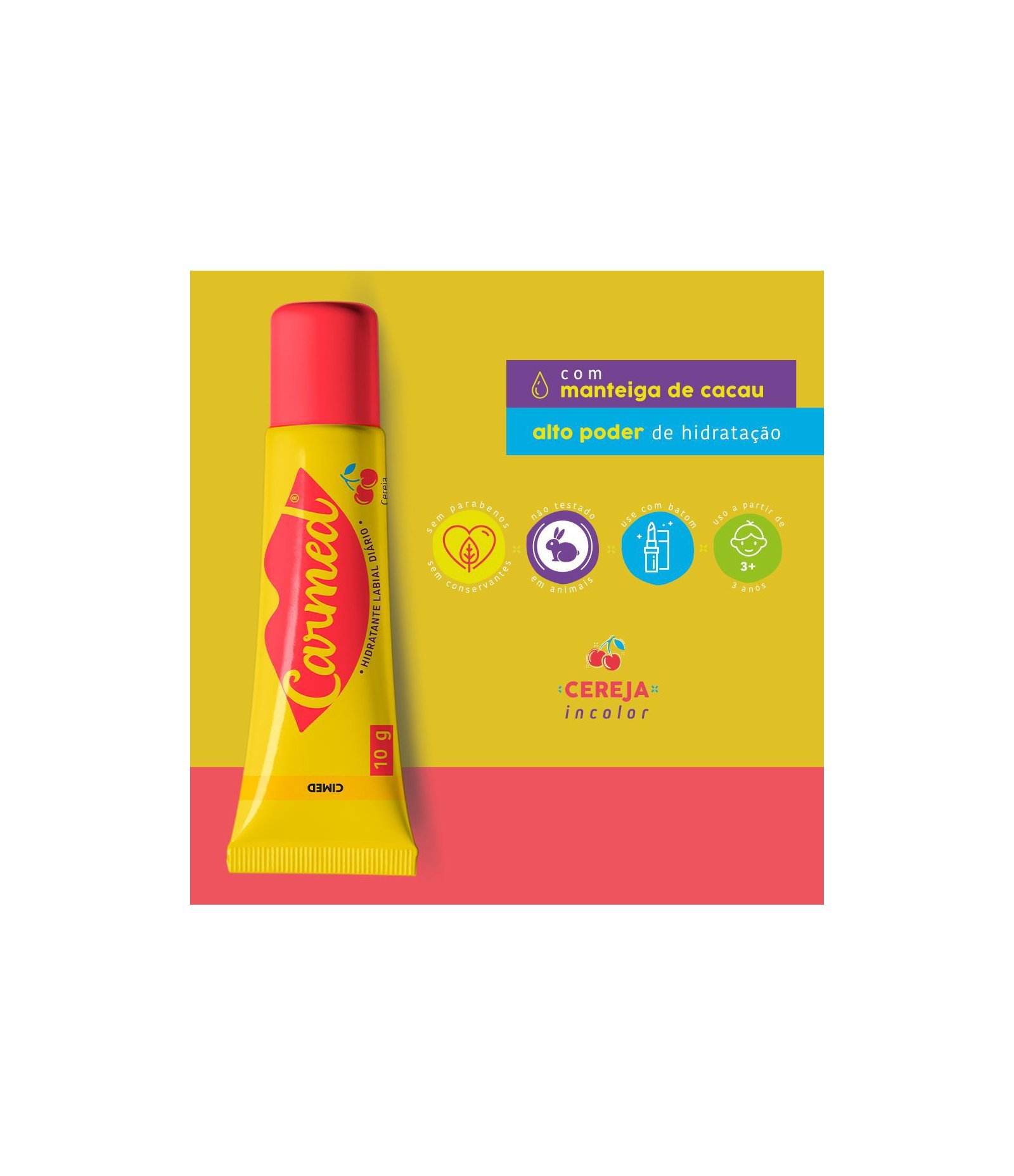 Hidratante Labial SBR Cereja Carmed 570-Cereja 5