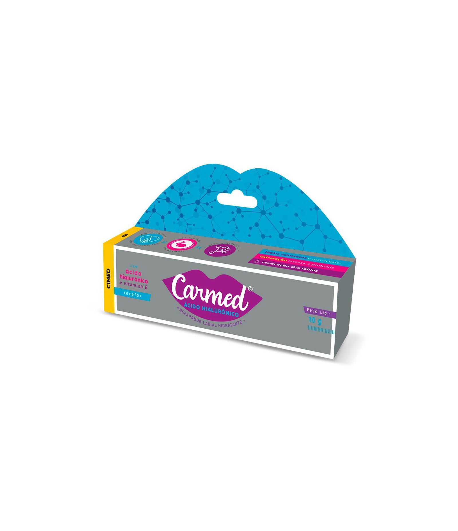 Hidratante Labial Acido Hialuronico Carmed Incolor 3