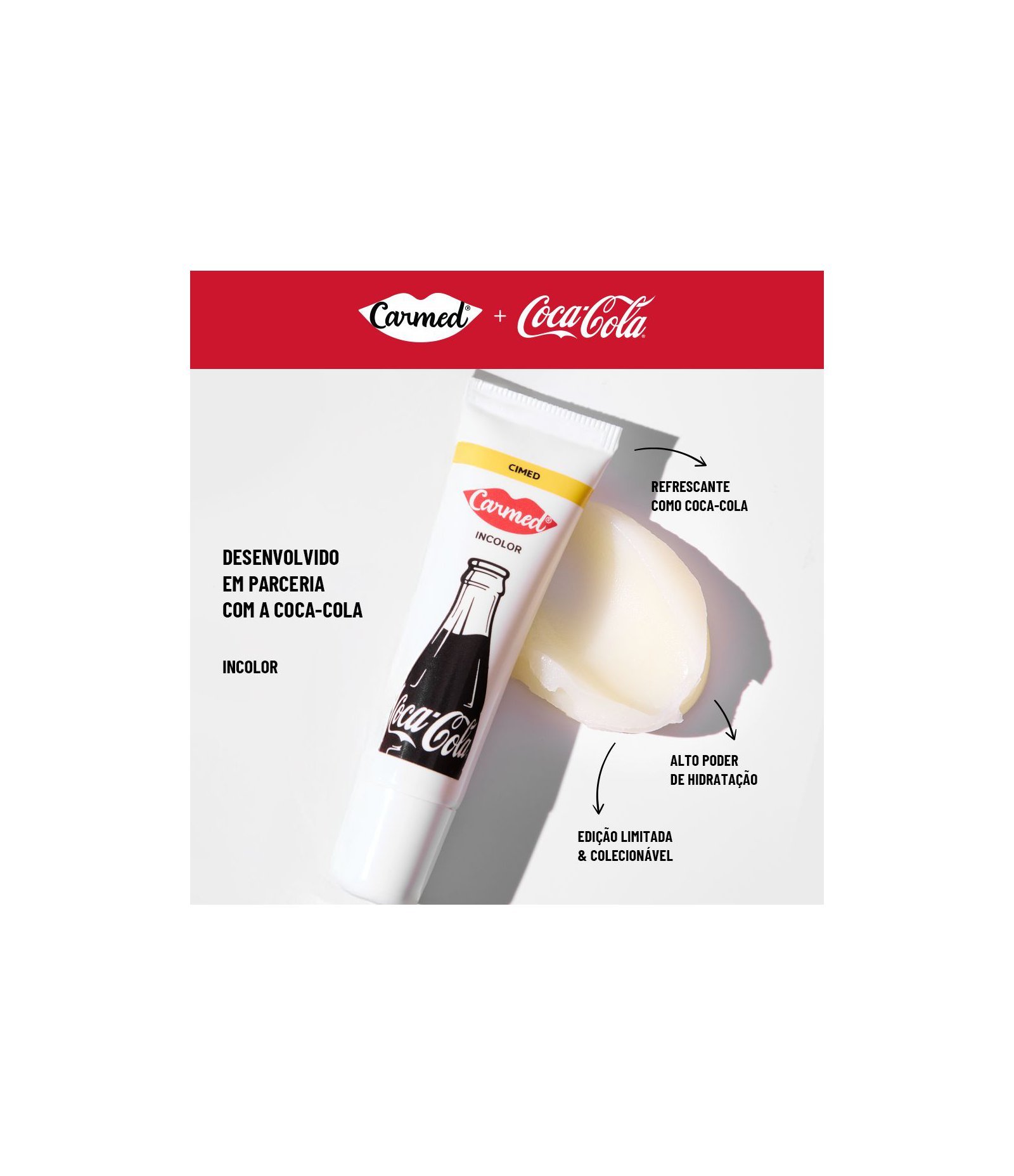 Hidratante Labial BG Coca Cola Carmed Incolor 4