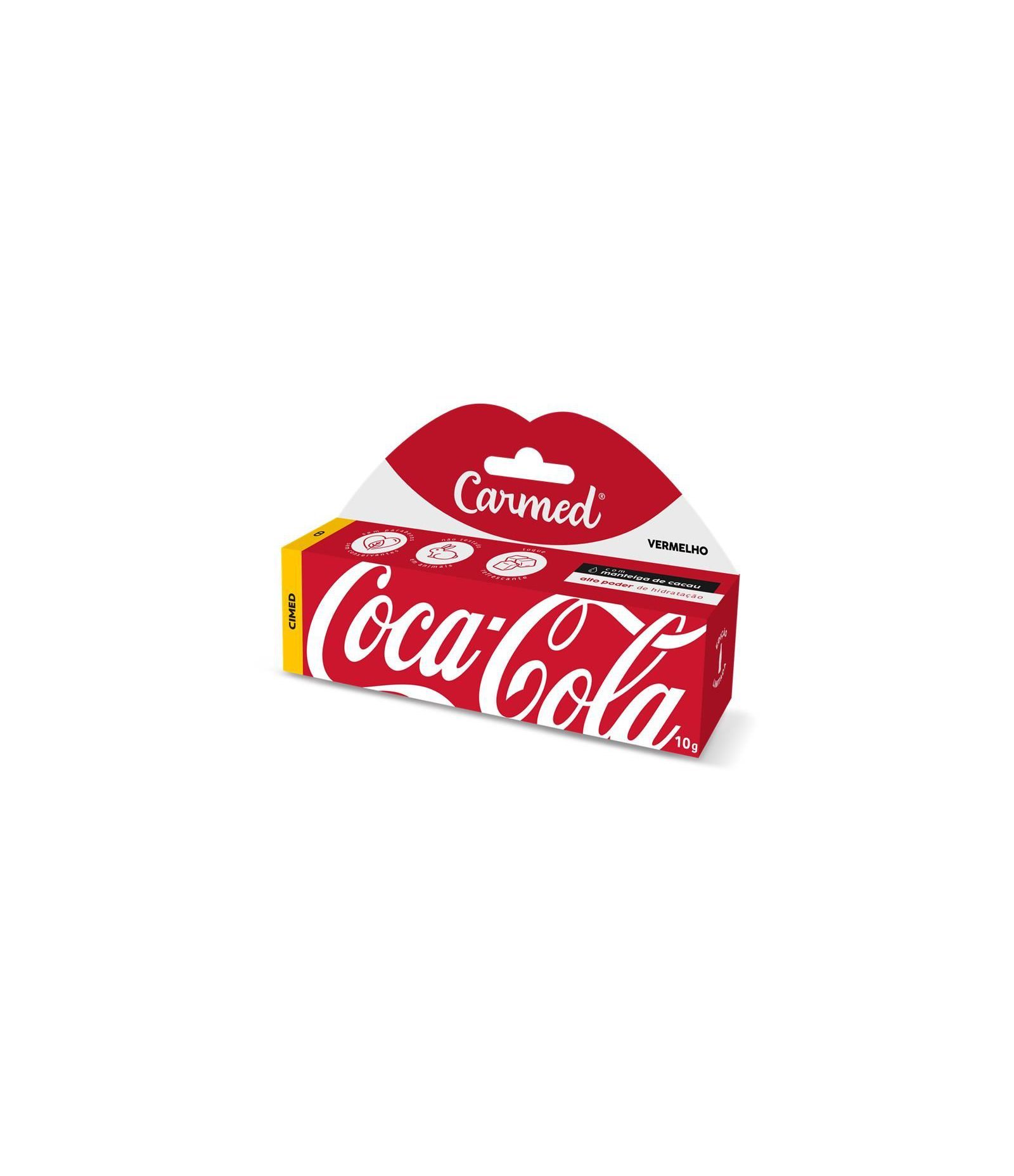 Hidratante Labial BG Coca Cola Carmed Vermelho 2