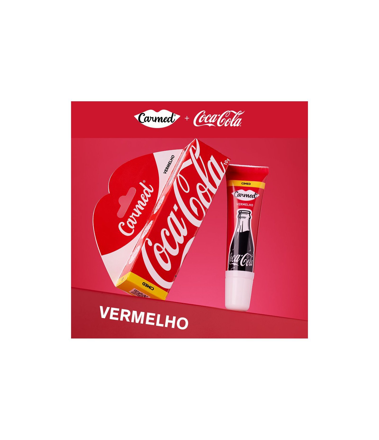 Hidratante Labial BG Coca Cola Carmed Vermelho 3