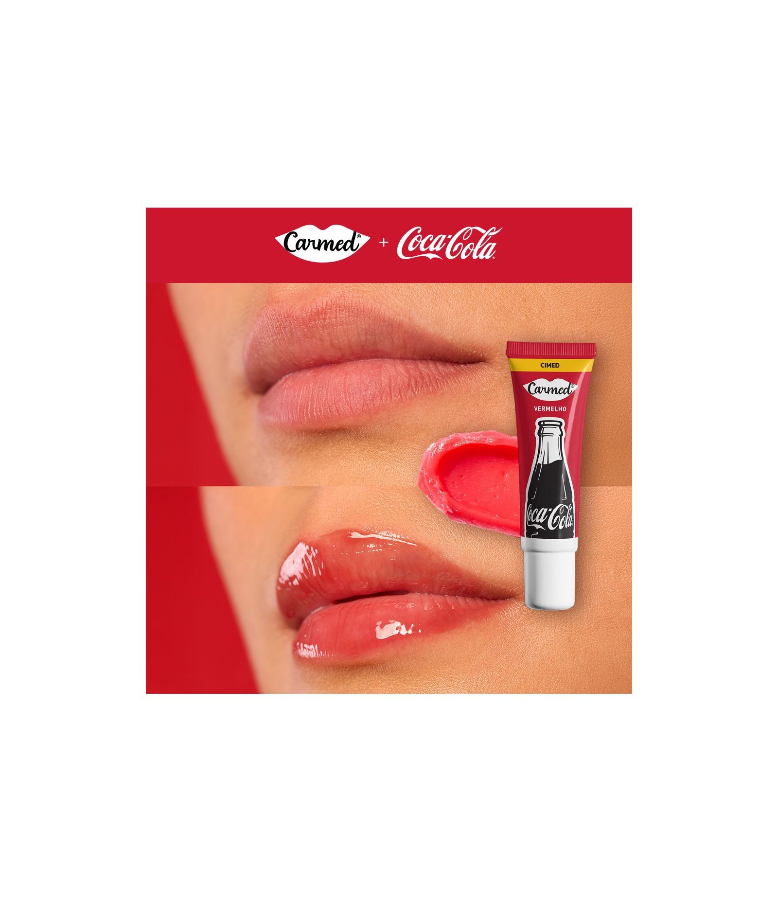 Hidratante Labial BG Coca Cola Carmed Vermelho 5