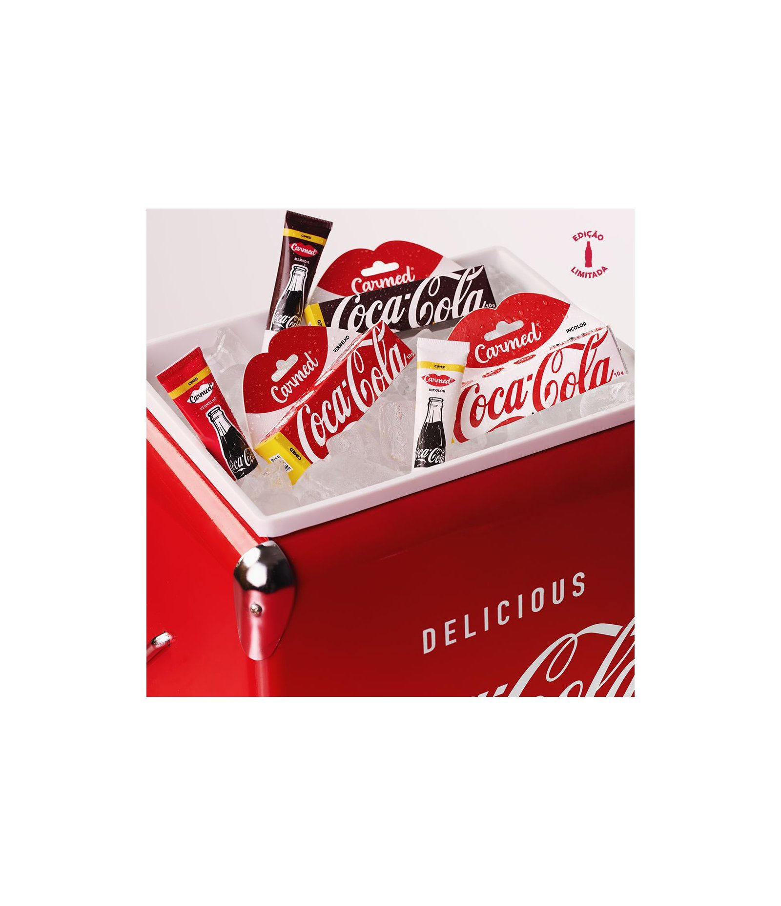 Hidratante Labial BG Coca Cola Carmed Vermelho 7