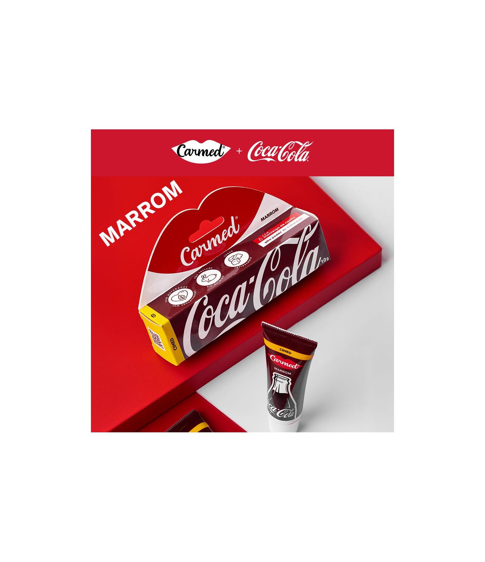 Hidratante Labial BG Coca Cola Carmed Marrom 2