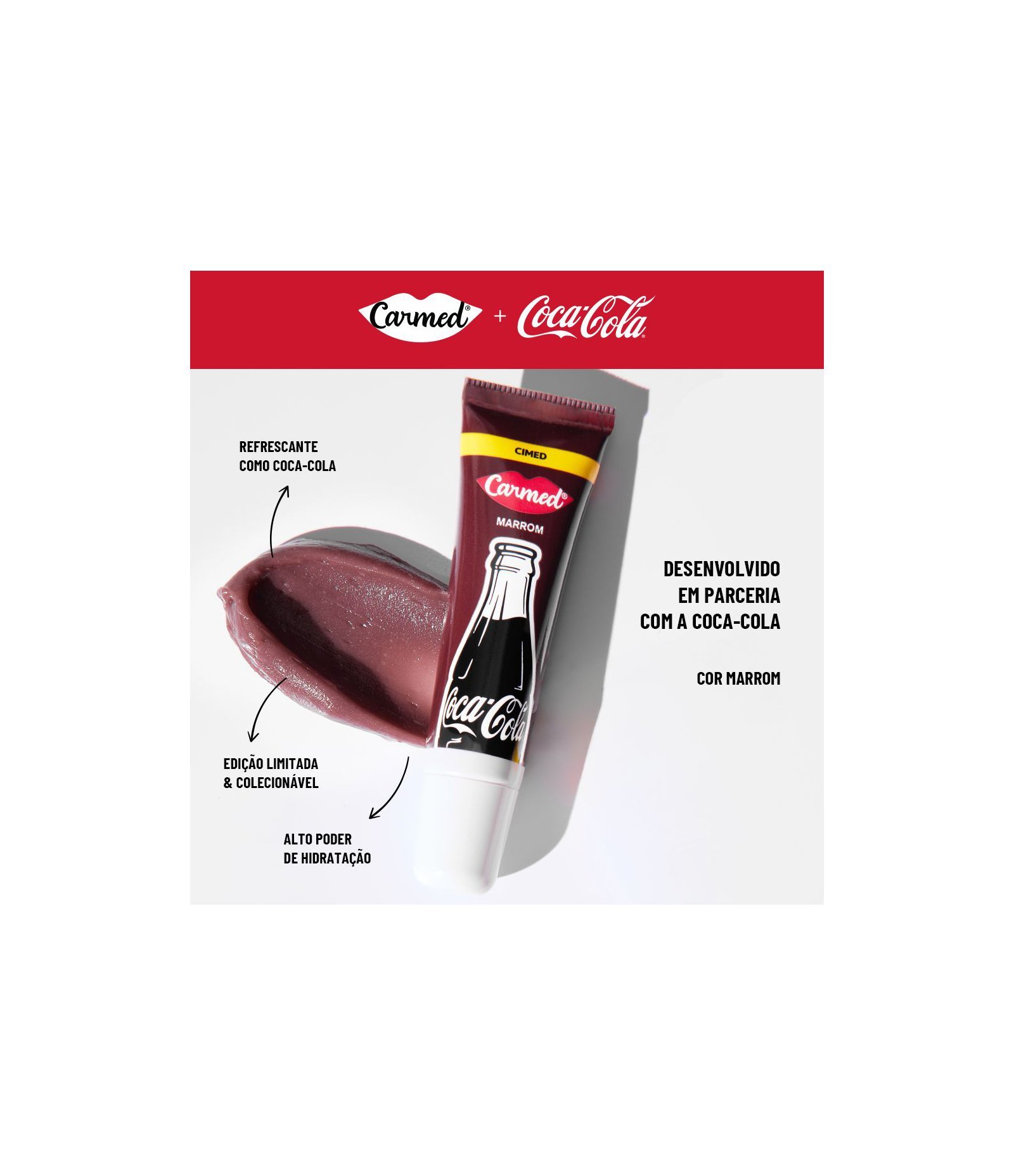 Hidratante Labial BG Coca Cola Carmed Marrom 3