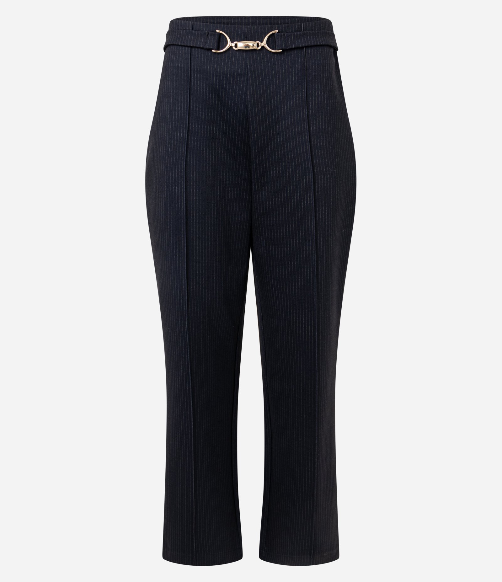 Calça Afunilada com Aviamento no Cós Azul 5
