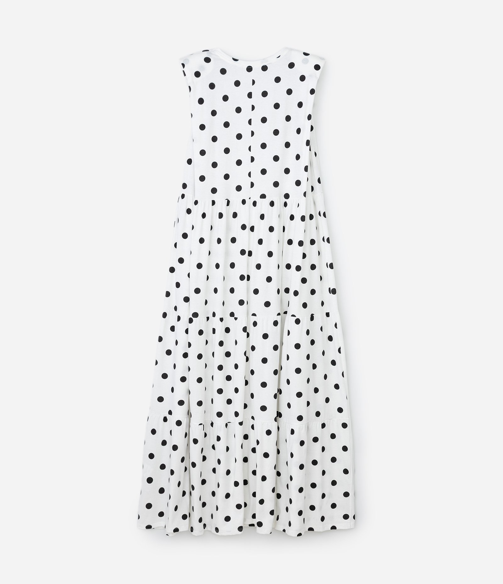 Vestido New Midi em Algodão Poá Curve e Plus Size Off White 2