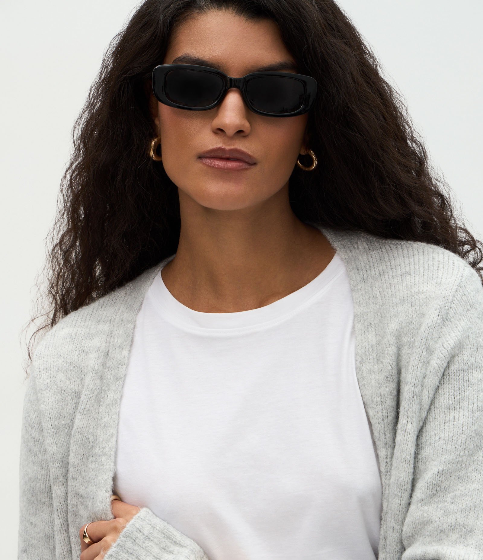 Cardigan Longo em Tricô com Bolsos Funcionais Cinza 3