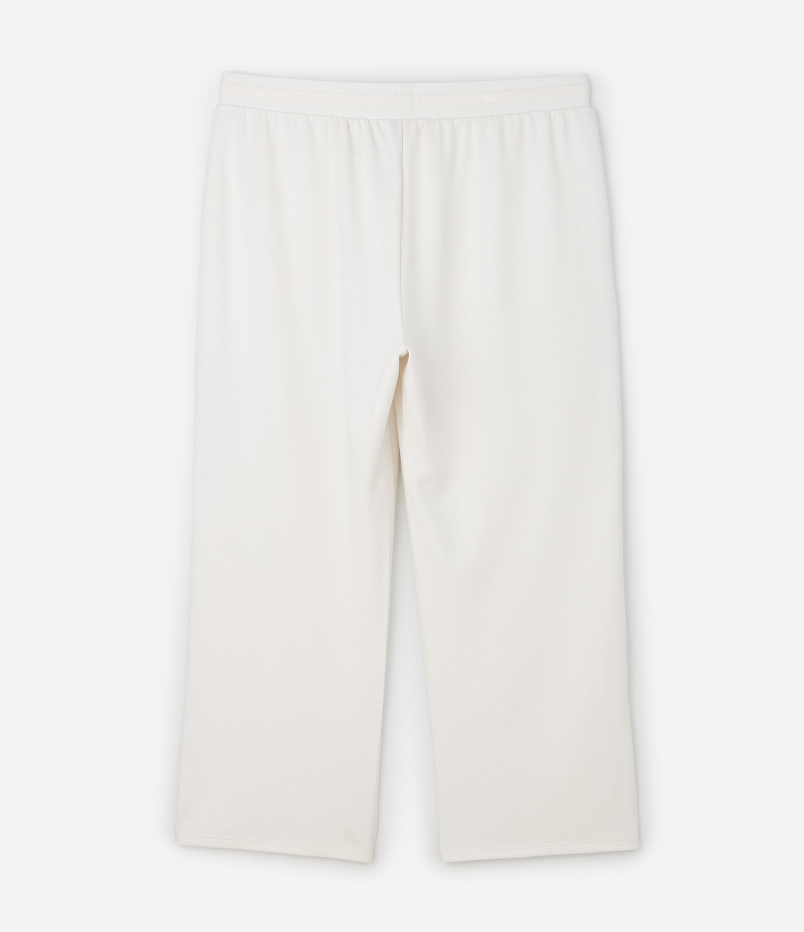 Calça Reta Esportiva em Modal com Bolsos Off White 6