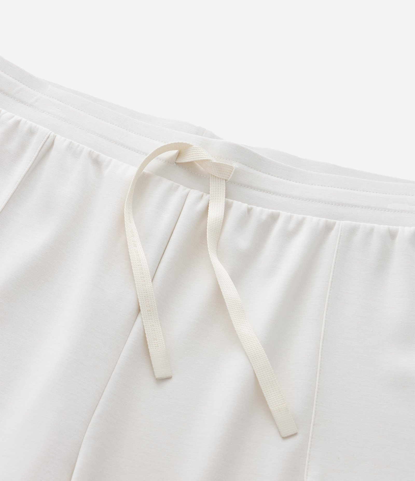 Calça Reta Esportiva em Modal com Bolsos Off White 8