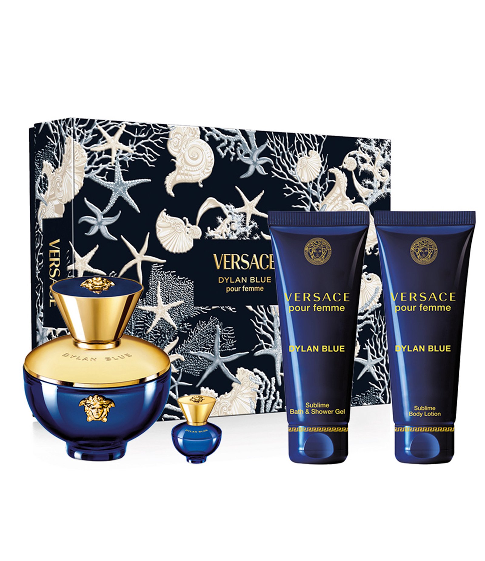 Kit Dylan Loção Corporalue PF EDP 100ml + BS 100ml + Loção Corporal 100ml + EDP 5ml KIT 1