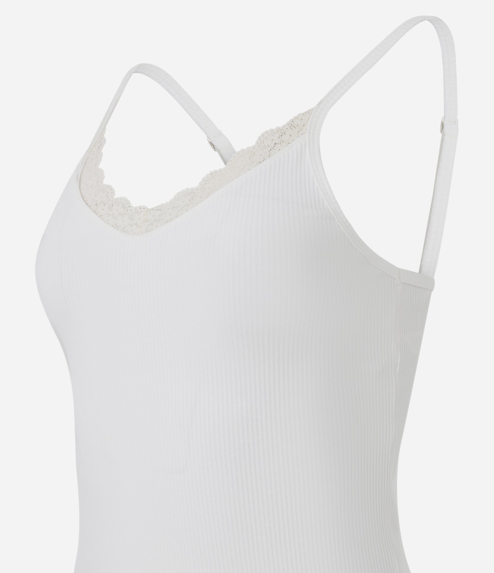 Pijama Curto em Ribana com Short Listradinho Branco 2