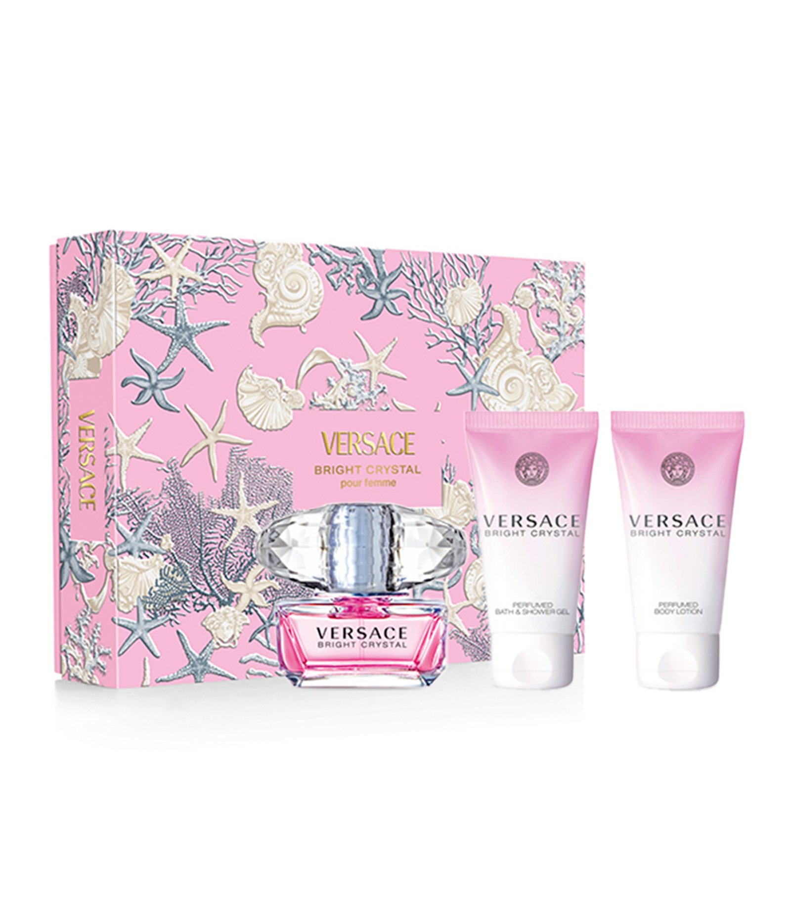 Kit Bright Crystal EDT 50ml + Bath & Shower Gel 50ml + Loção Corporal 50ml KIT 1