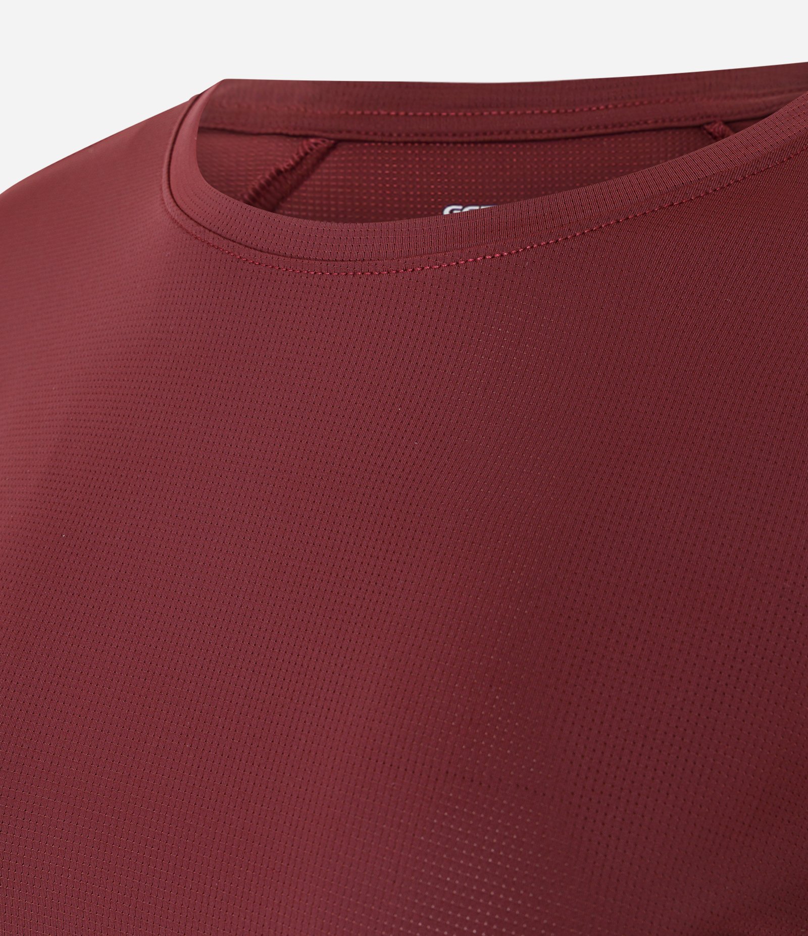 Camiseta Esportiva Manga Curta em Poliamida Marrom 2