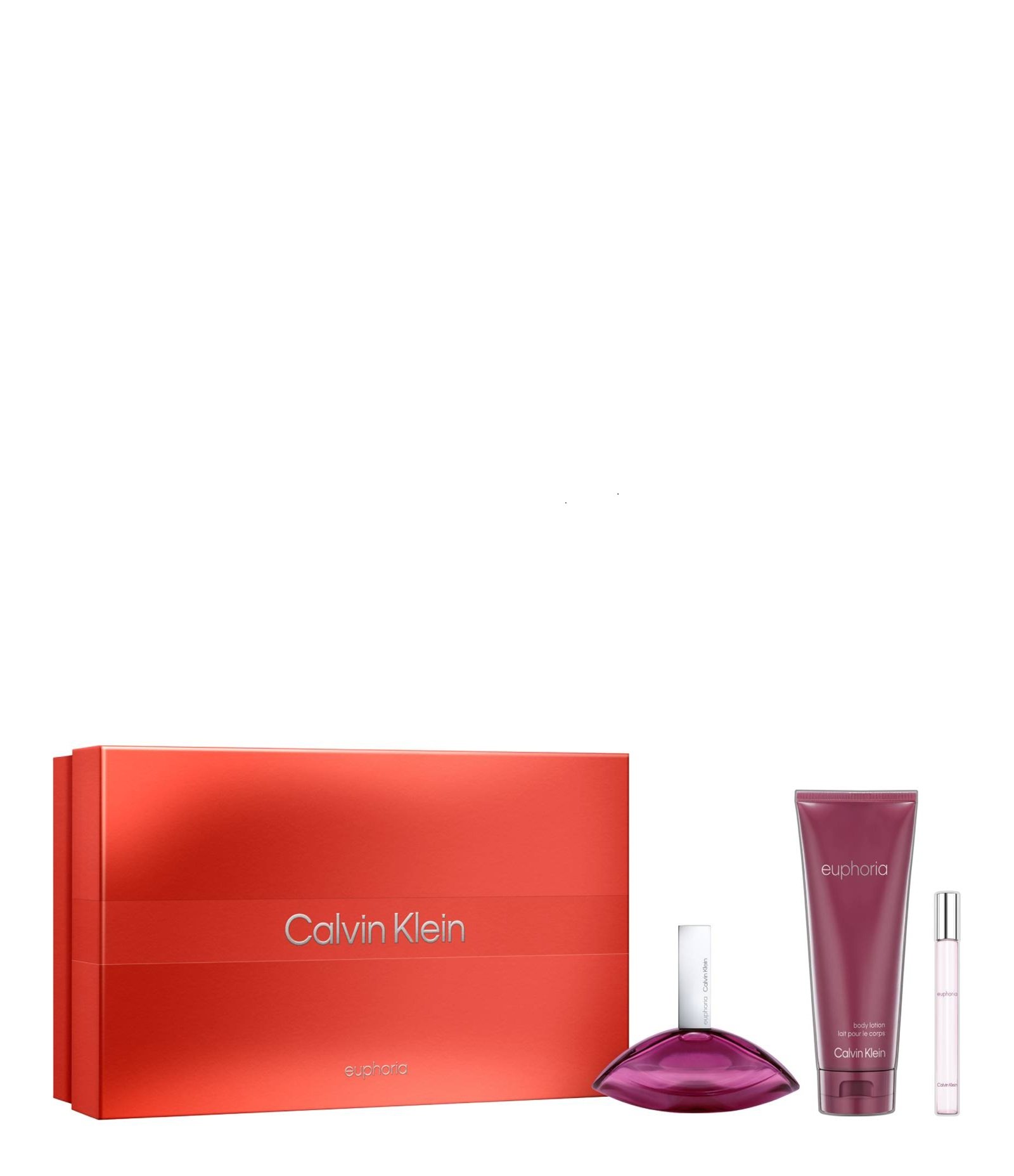 Calvin Klein Euphoria for Women EDP 100 ML + Body Lotion 200 ML + Travel Size 10 ML KIT 1