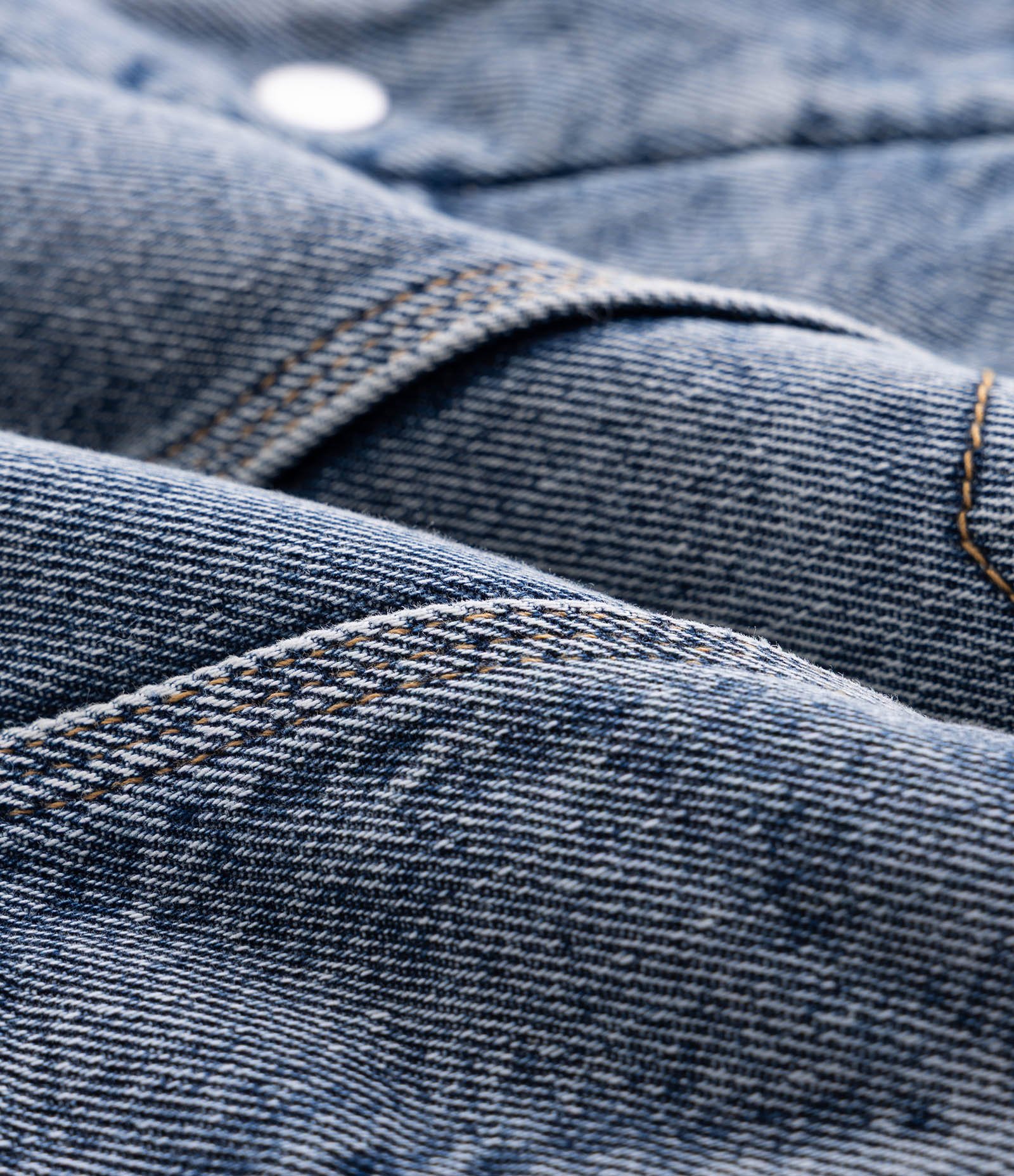 Jaqueta Masculina Jeans com Gola em Chenille Azul 6