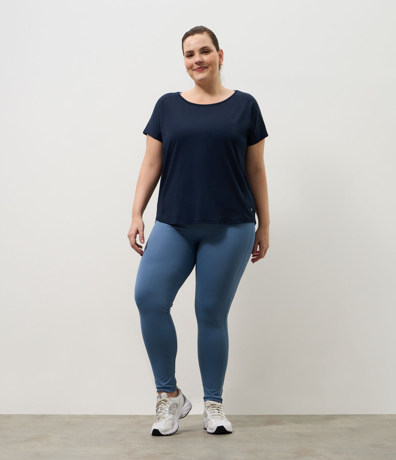 Camiseta Esportiva em Microfibra Texturizada Azul 5
