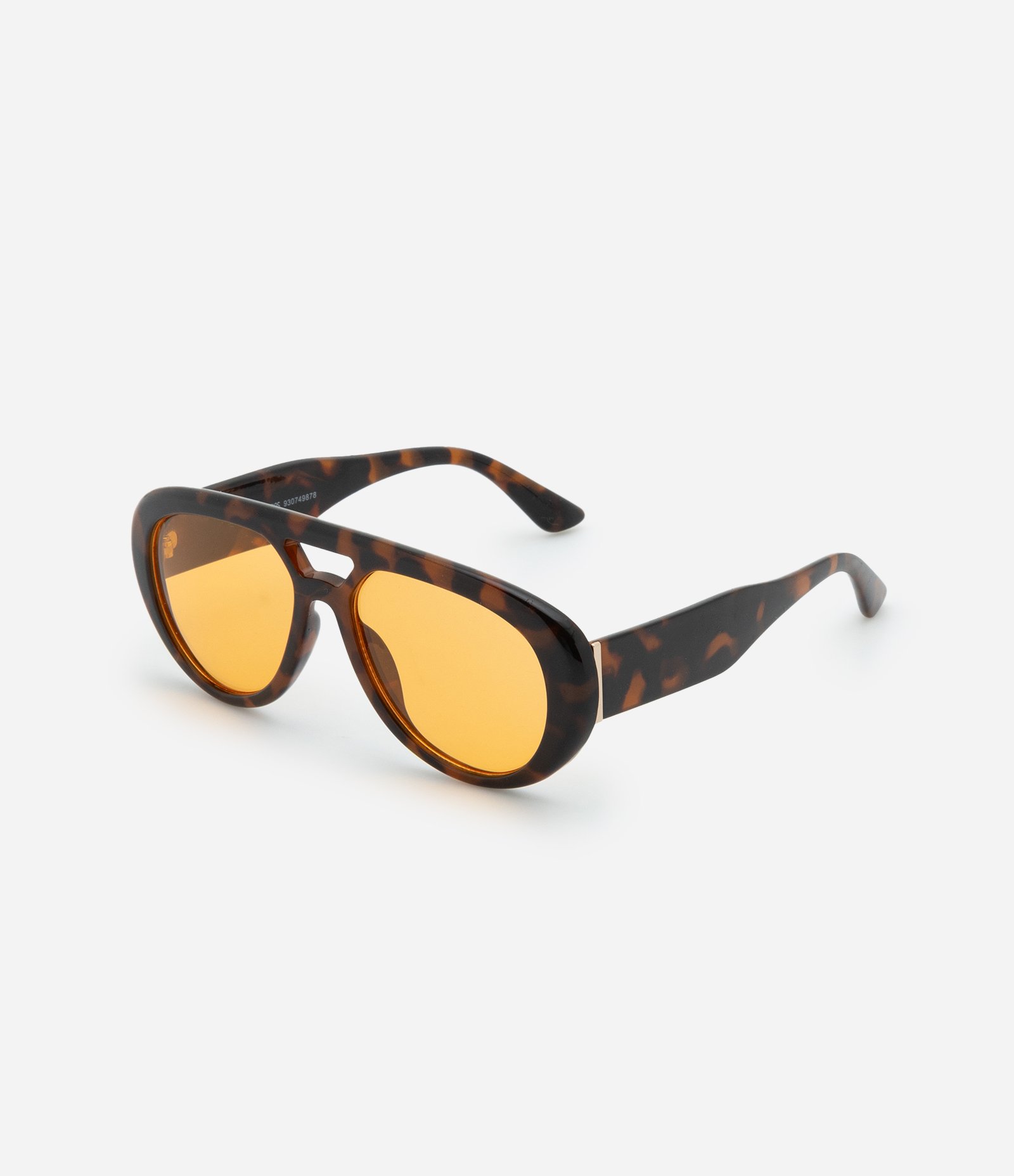 Óculos de Sol Aviador Com Estampa Animal Print Tartaruga 1