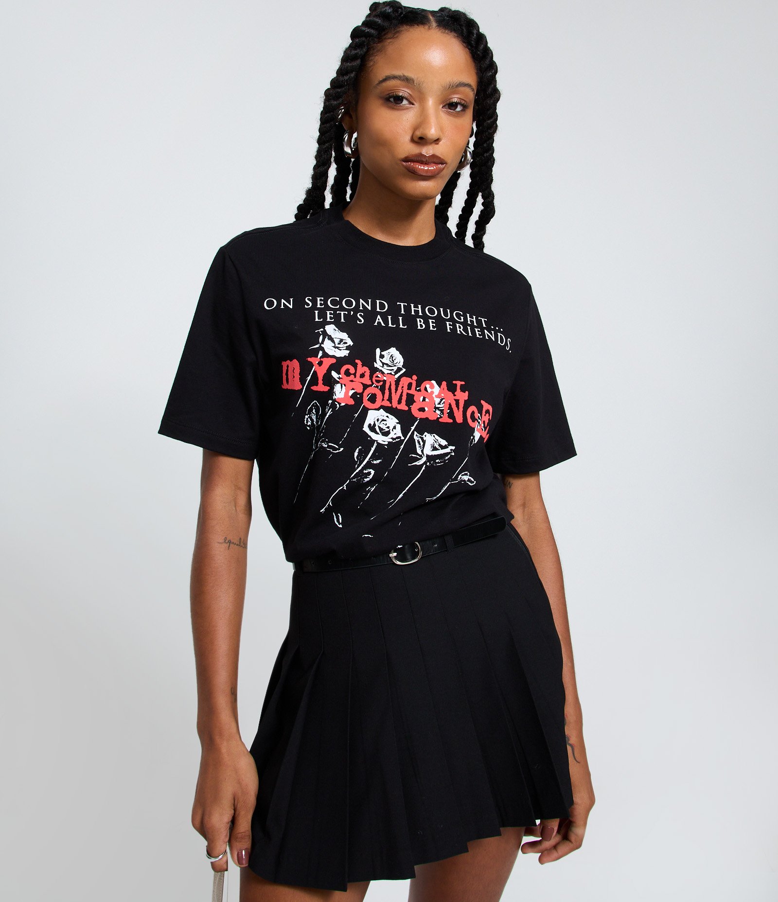 Camiseta Manga Curta em Algodão com Estampa Chemical Romance Preto 3
