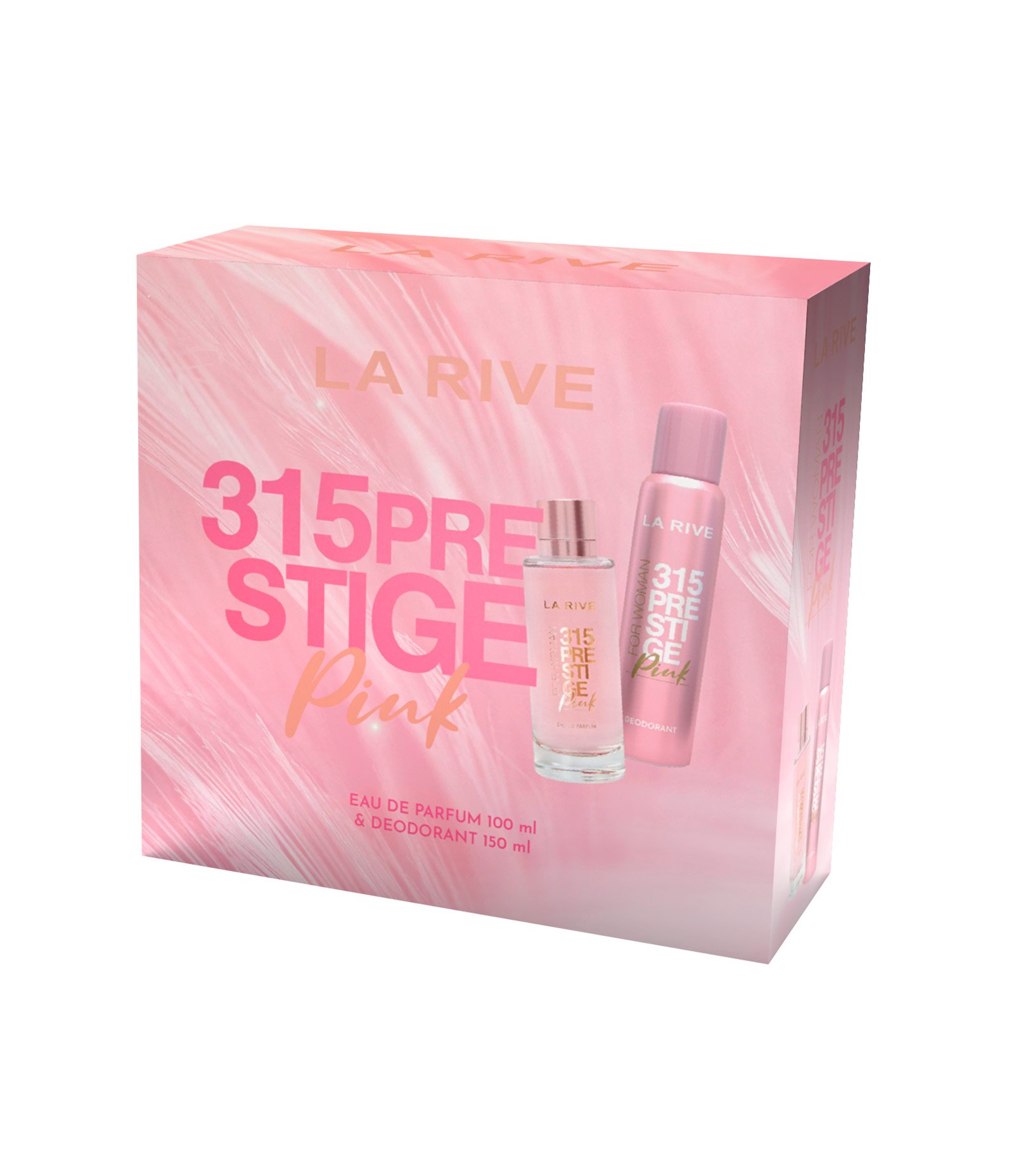 Kit La Rive 315 Prestige Pink EDP 100ml + Desodorante 150ml KIT 1