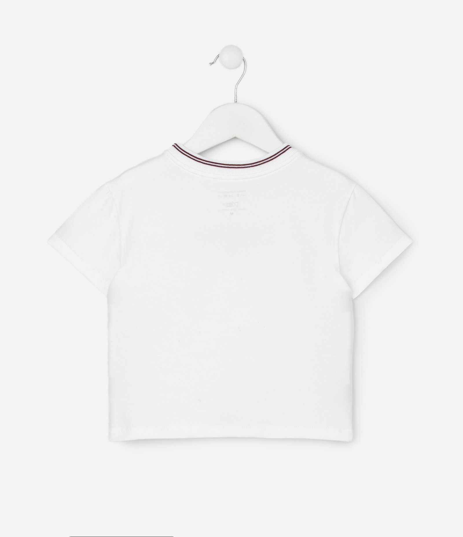 Blusa Infantil com Bordado Frontal – Tam 1 a 5/6 Anos Branco 3