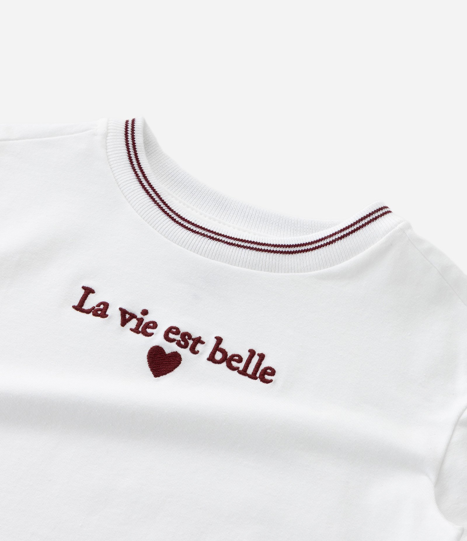 Blusa Infantil com Bordado Frontal – Tam 1 a 5/6 Anos Branco 5