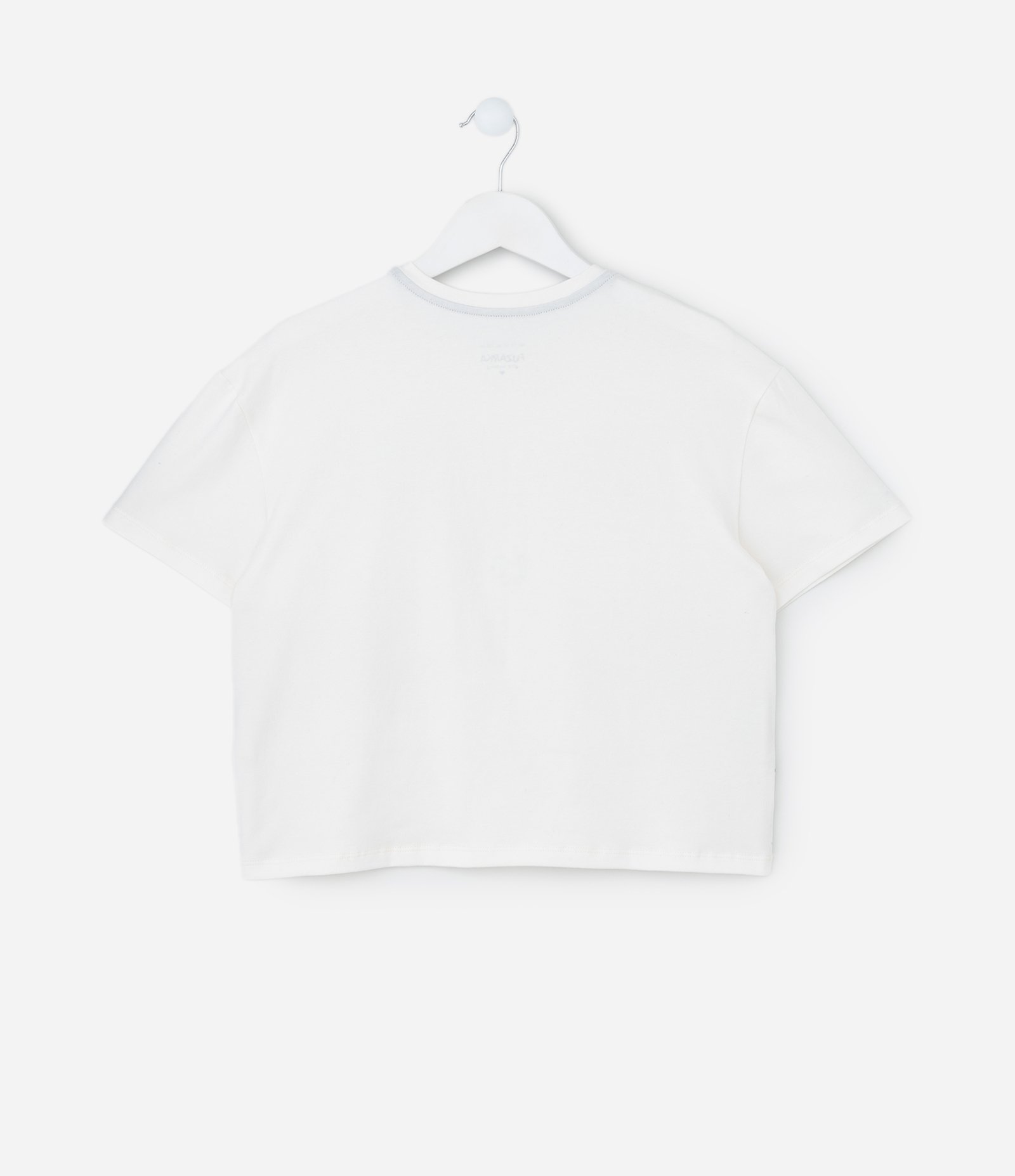 Camiseta Infantil em Algodão com Estampa Floral – Tam 5 a 14 Anos Off White 2