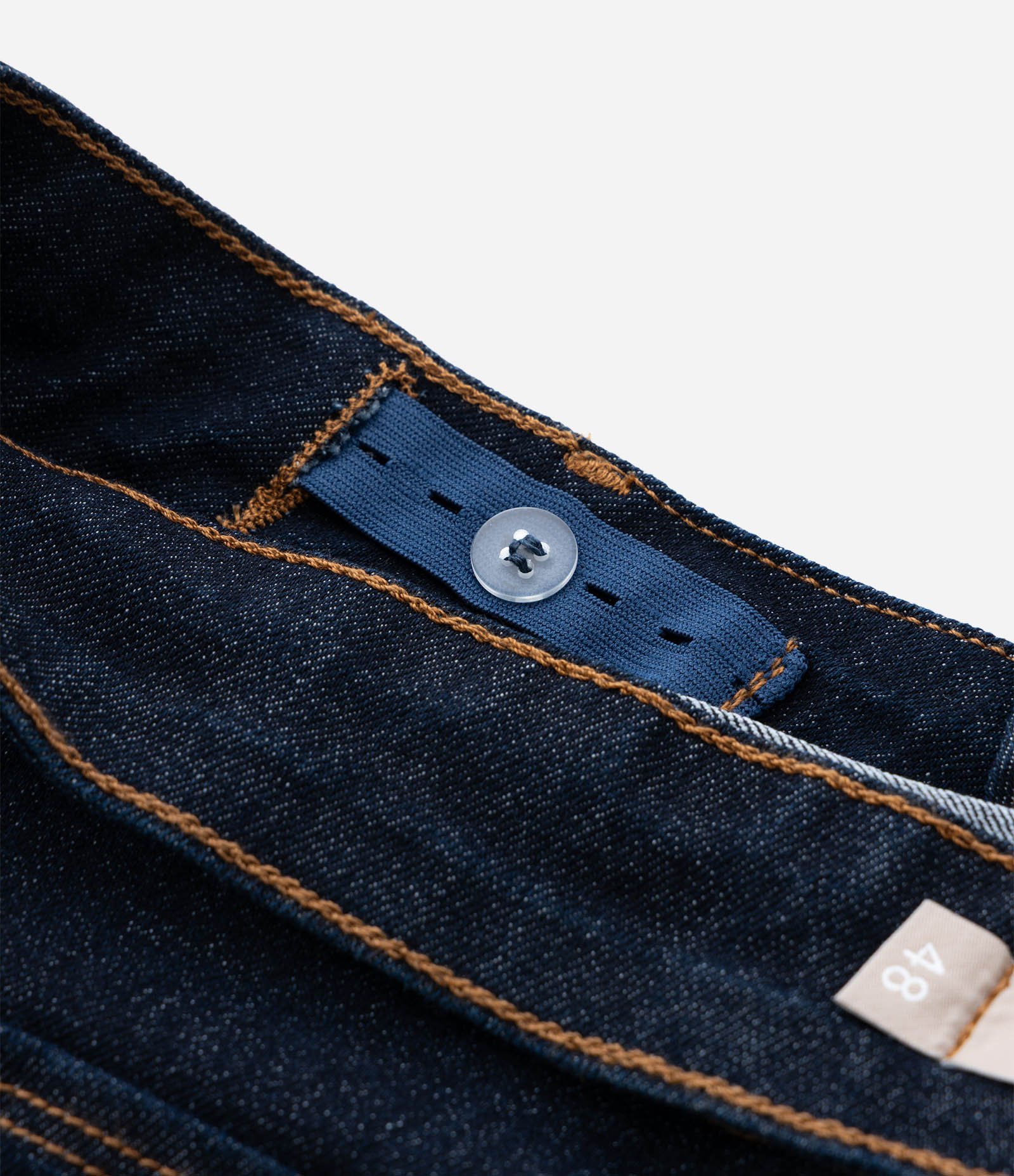 Calça Reta em Jeans com Elastano Curve & Plus Size Azul 4