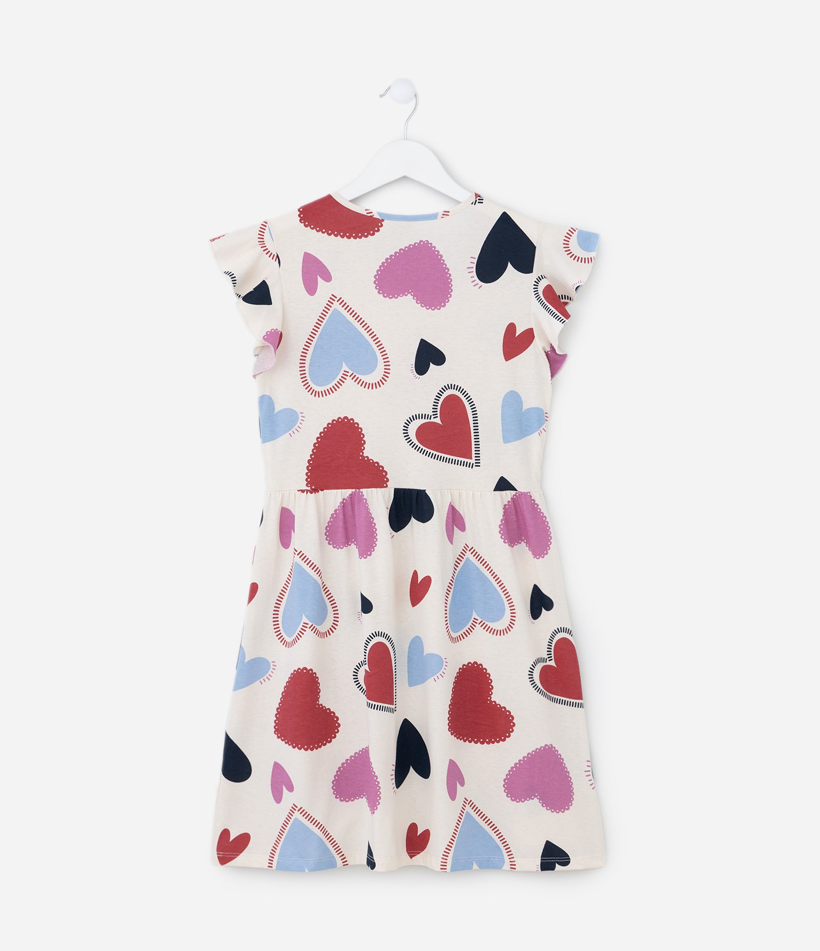 Vestido Infantil com Estampa de Corações – Tam 5 a 14 Anos Multicores 2