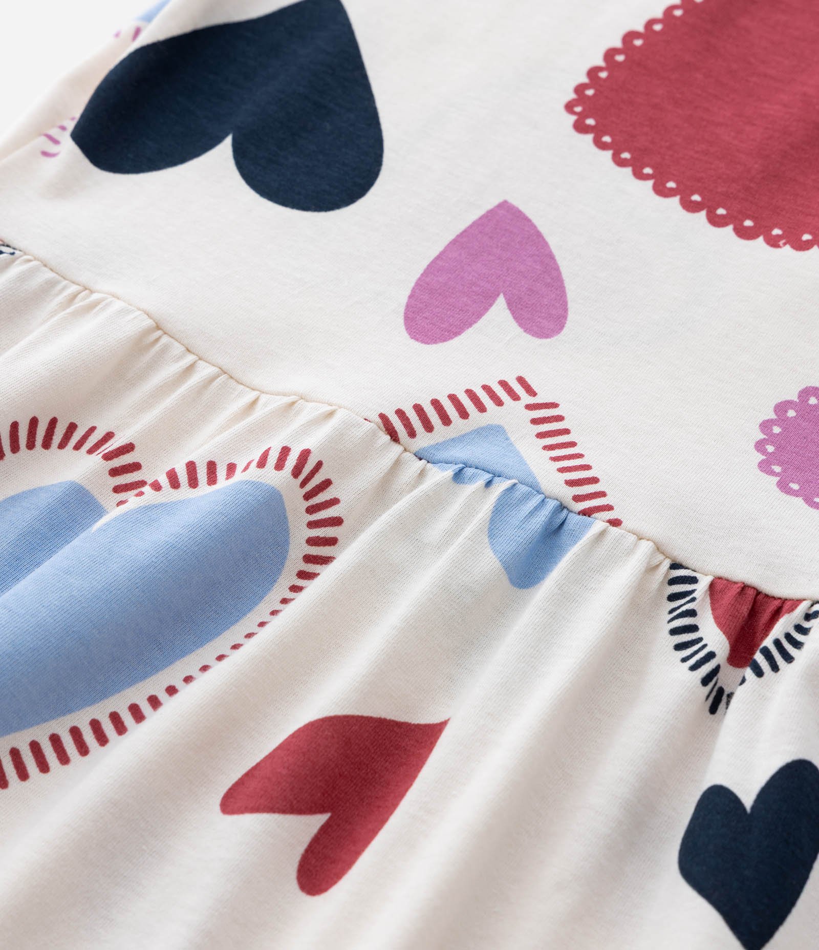 Vestido Infantil com Estampa de Corações – Tam 5 a 14 Anos Multicores 4