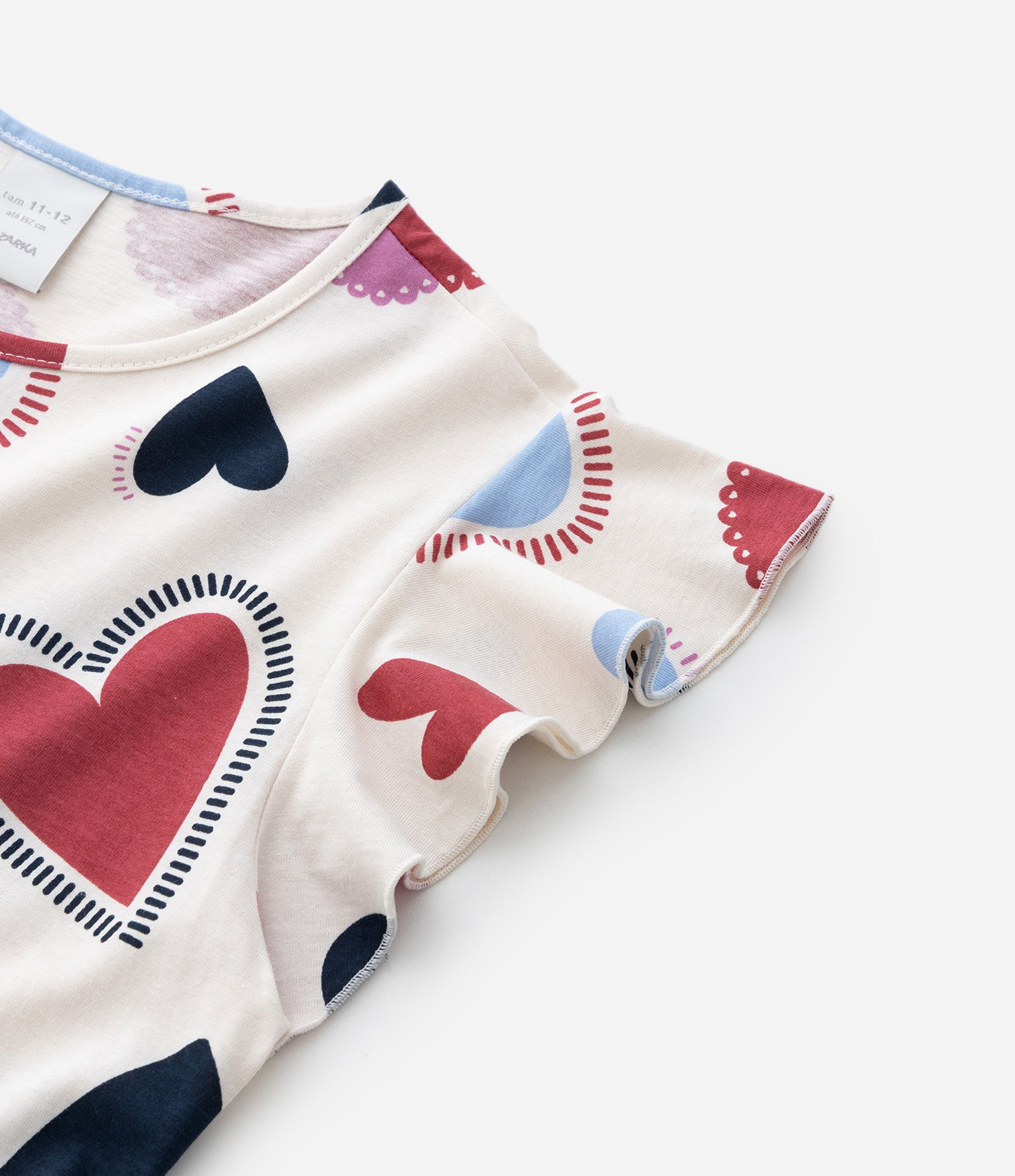 Vestido Infantil com Estampa de Corações – Tam 5 a 14 Anos Multicores 5