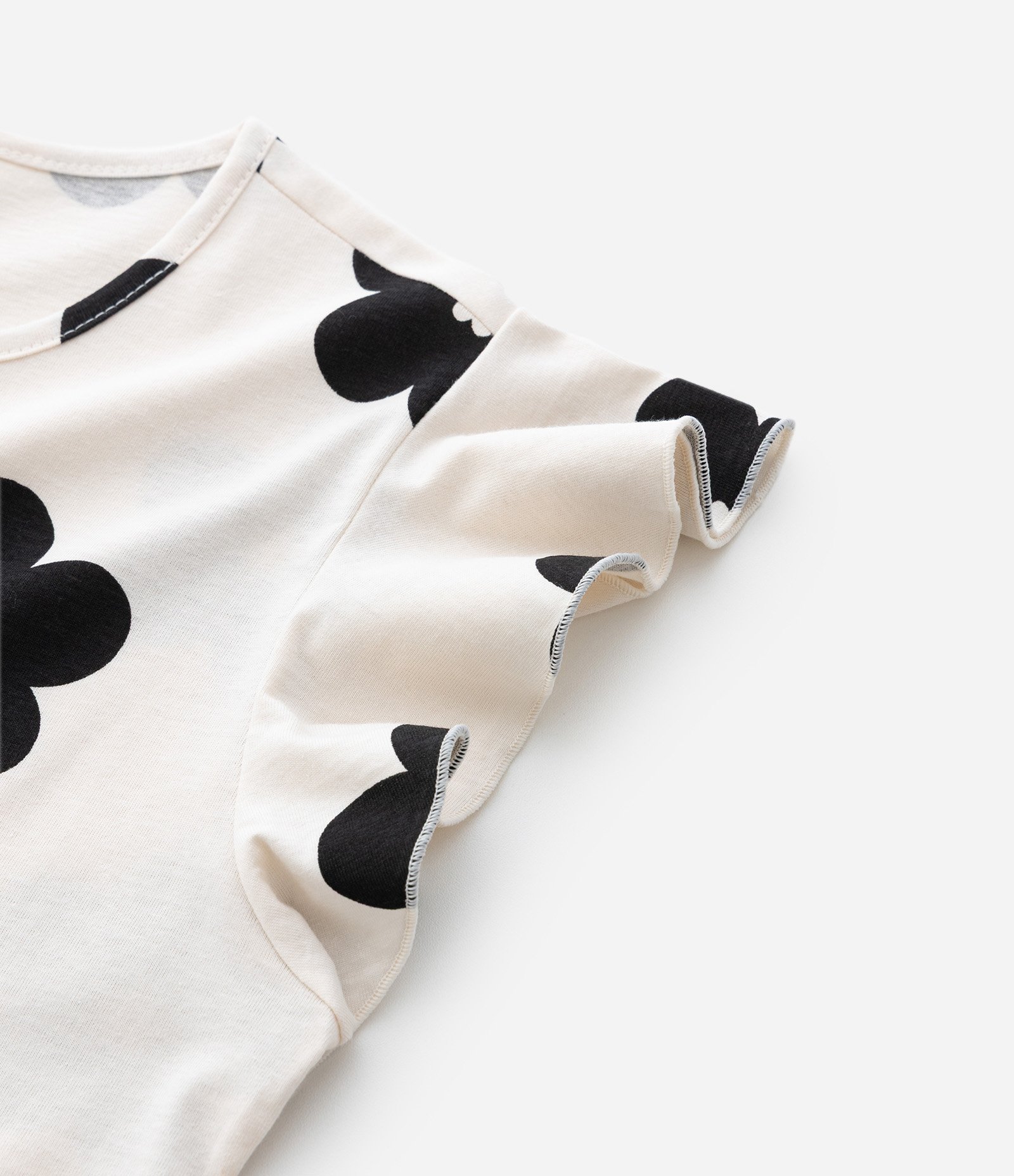 Vestido Infantil com Babado e Estampa Floral – Tam 5 a 14 Anos Off White 6