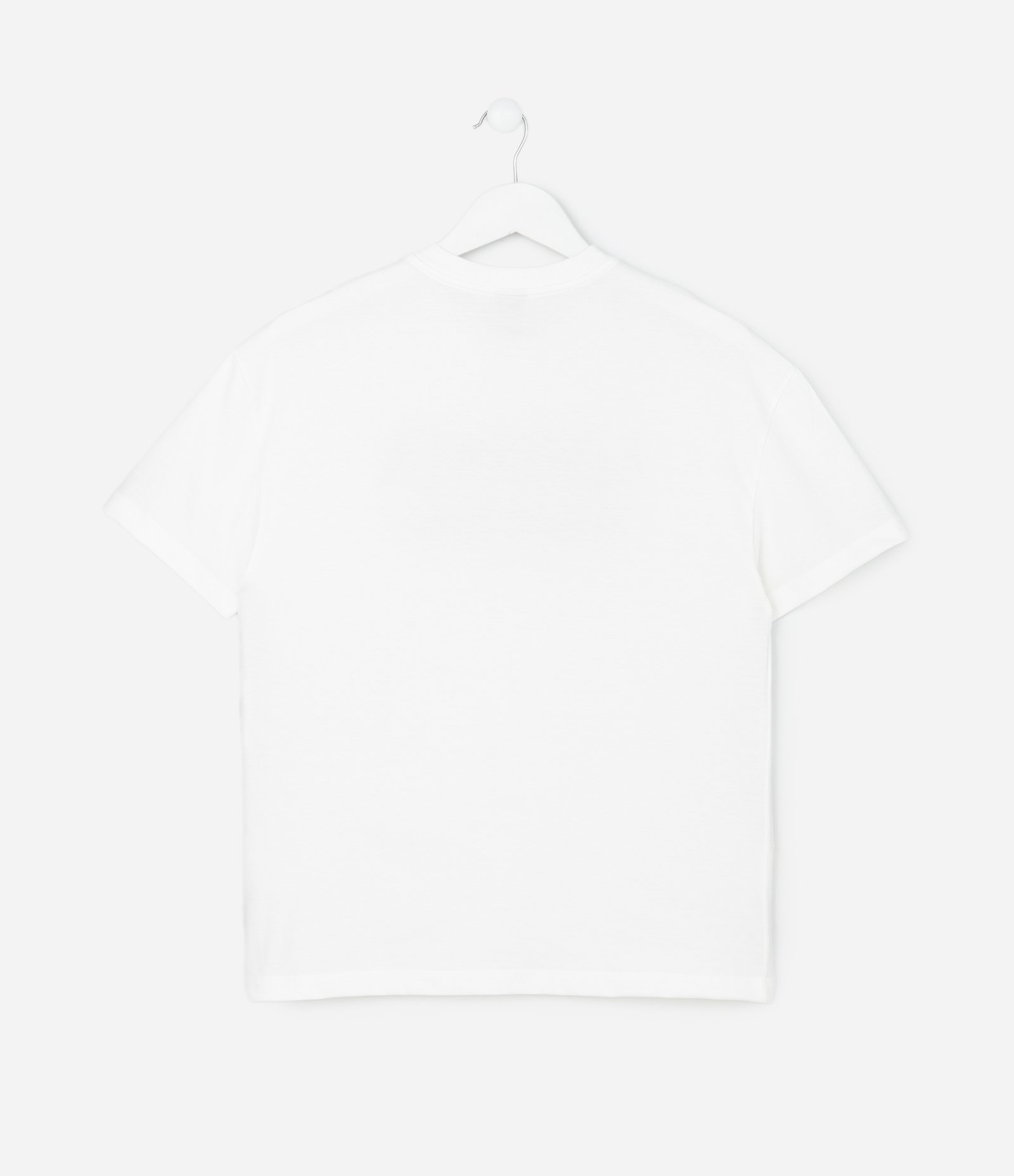 Camiseta Infantil Oversized com Lettering Bordado – Tam 7 a 16 Anos Branco 2