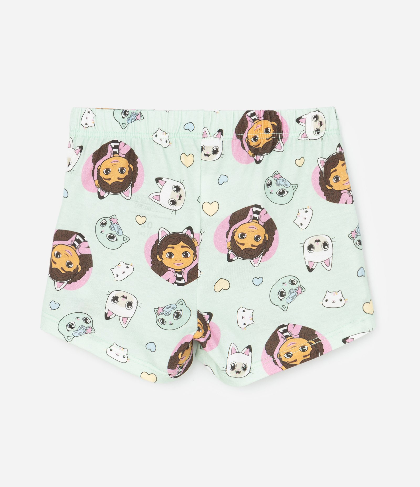Pijama Infantil Com Blusa e Short com Estampa Gabby e Gatinhos - Tam 2 A 6 Anos Sortido 5