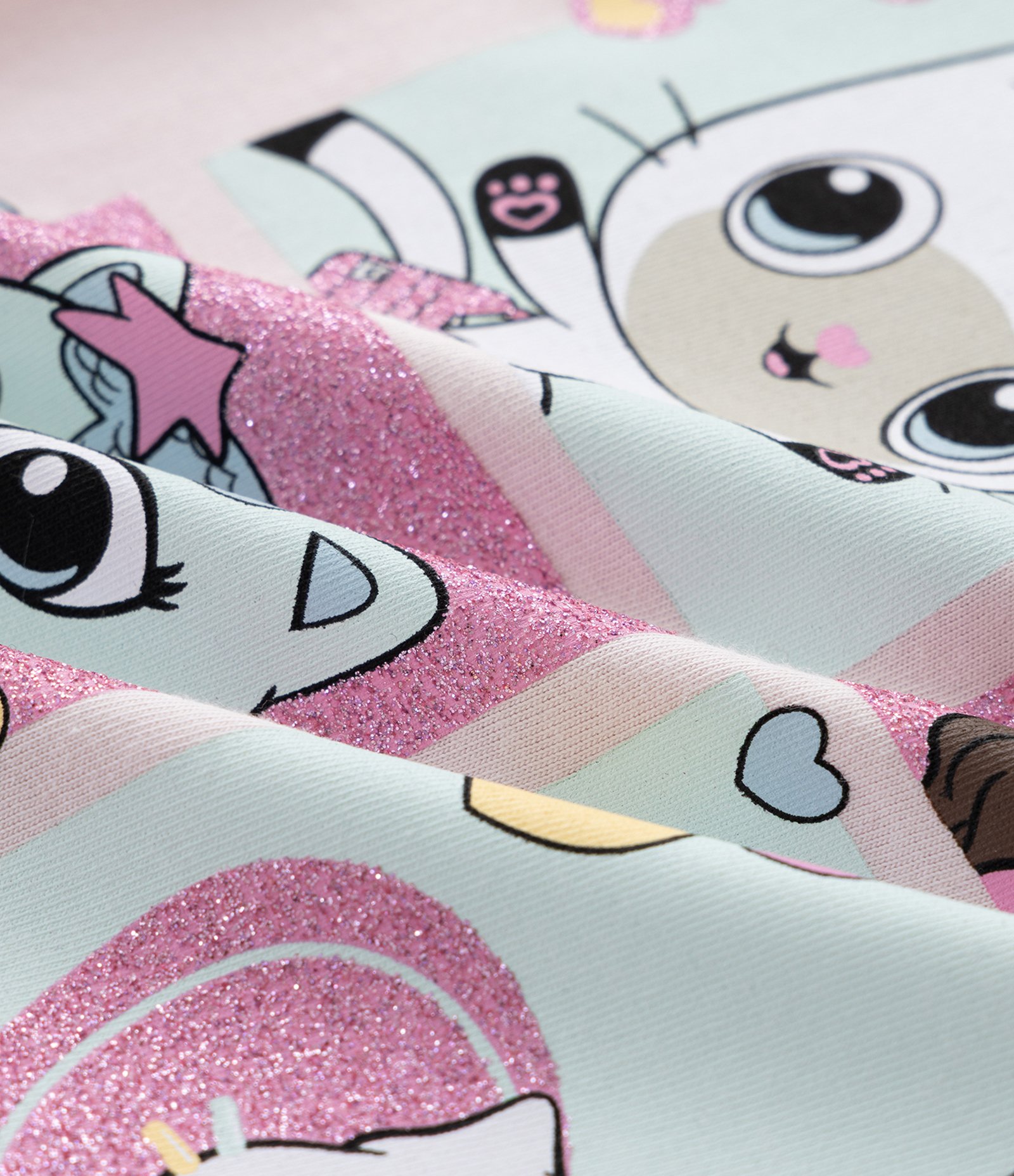 Pijama Infantil Com Blusa e Short com Estampa Gabby e Gatinhos - Tam 2 A 6 Anos Sortido 6