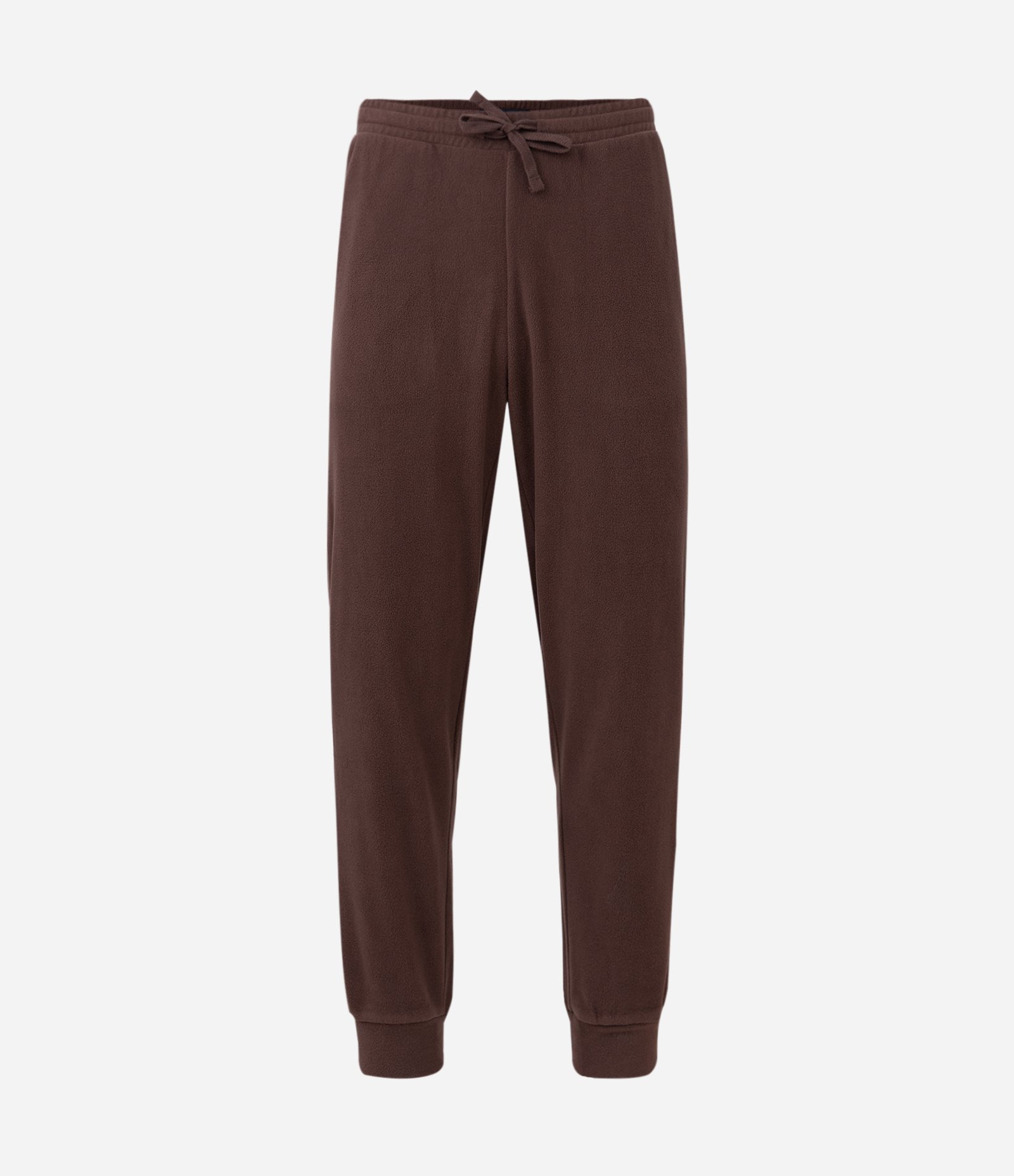 Pijama Longo em Fleece com Textura e Manga Longa Marrom 7