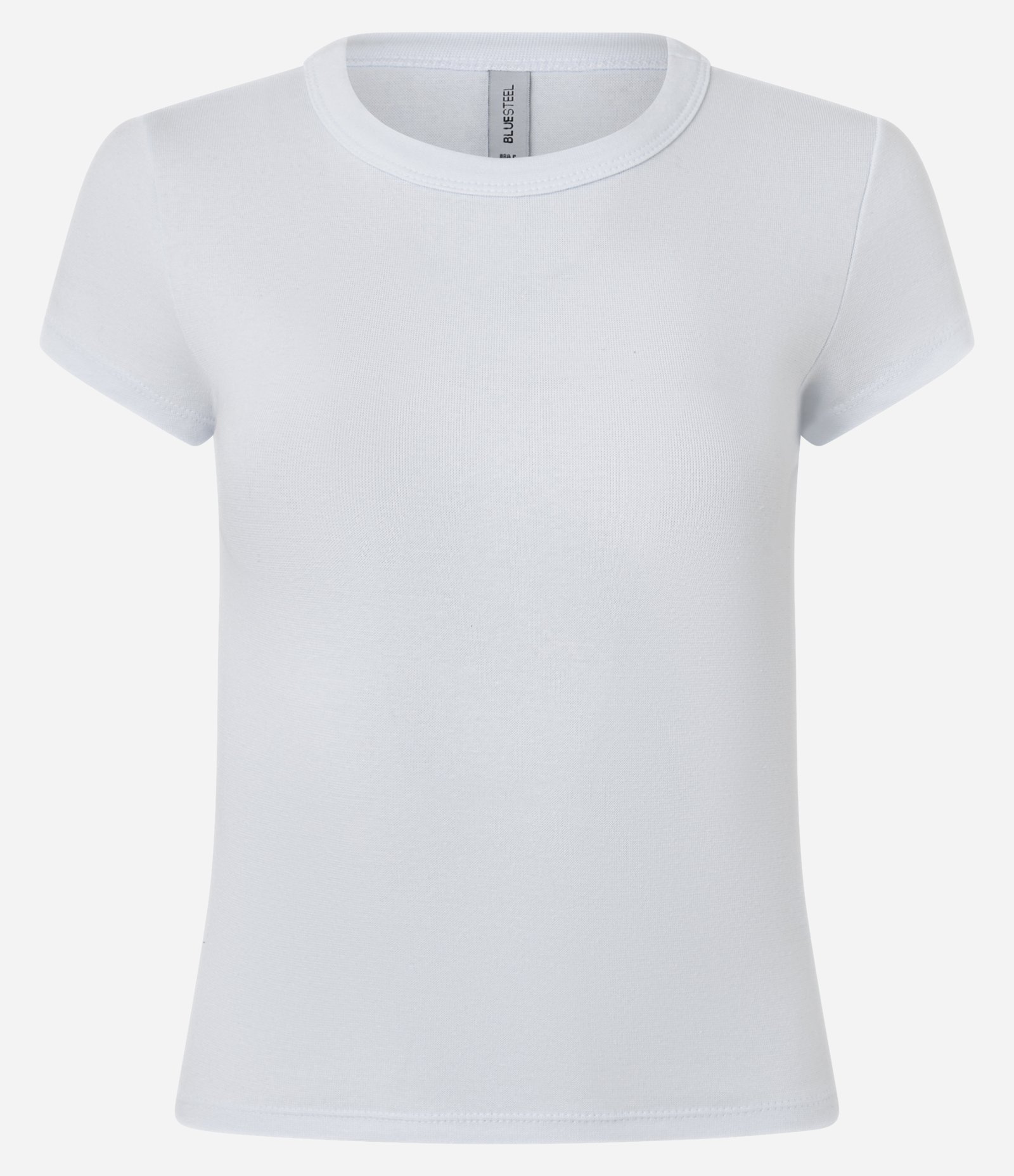 Blusa Alongada Ajustada em Ribana Branco 1