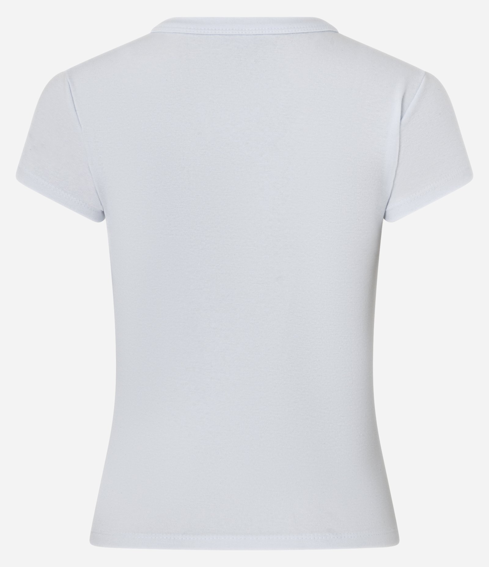 Blusa Alongada Ajustada em Ribana Branco 2