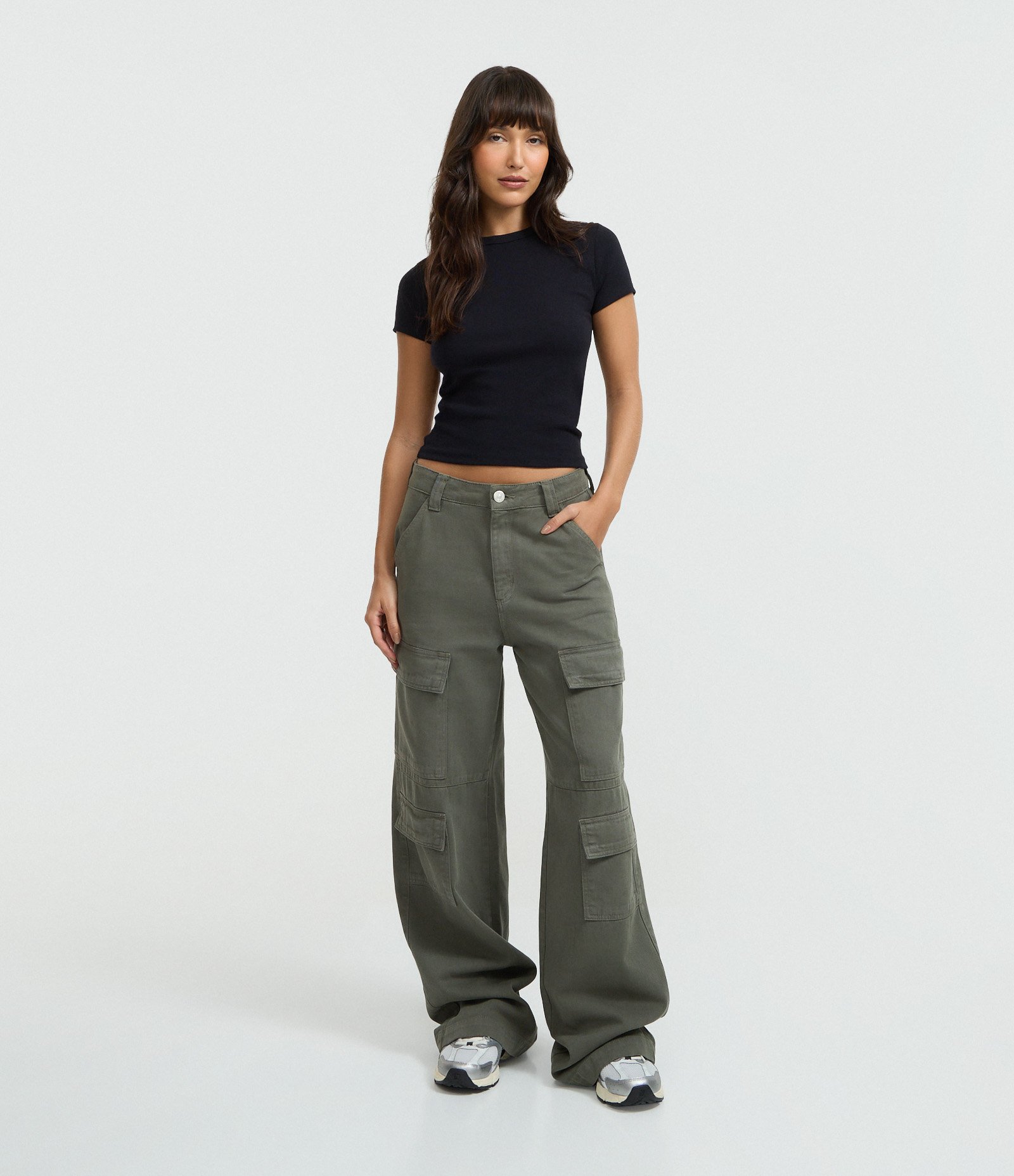 Blusa Alongada Ajustada em Ribana Preto 2