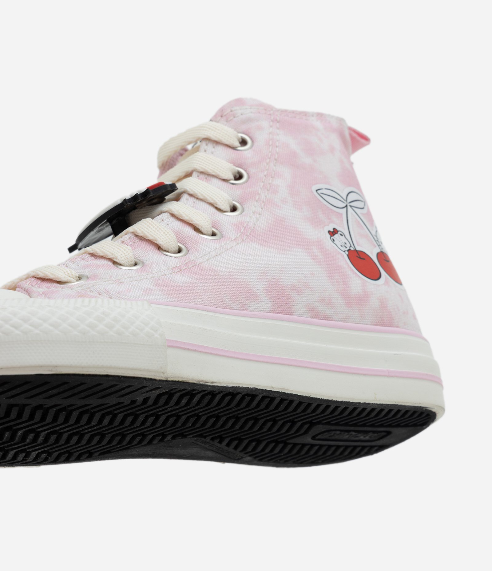 Tênis Botinha Infantil Tie Dye com Estampa e Patch Hello Kitty - Tam 28 ao 34 Rosa 3