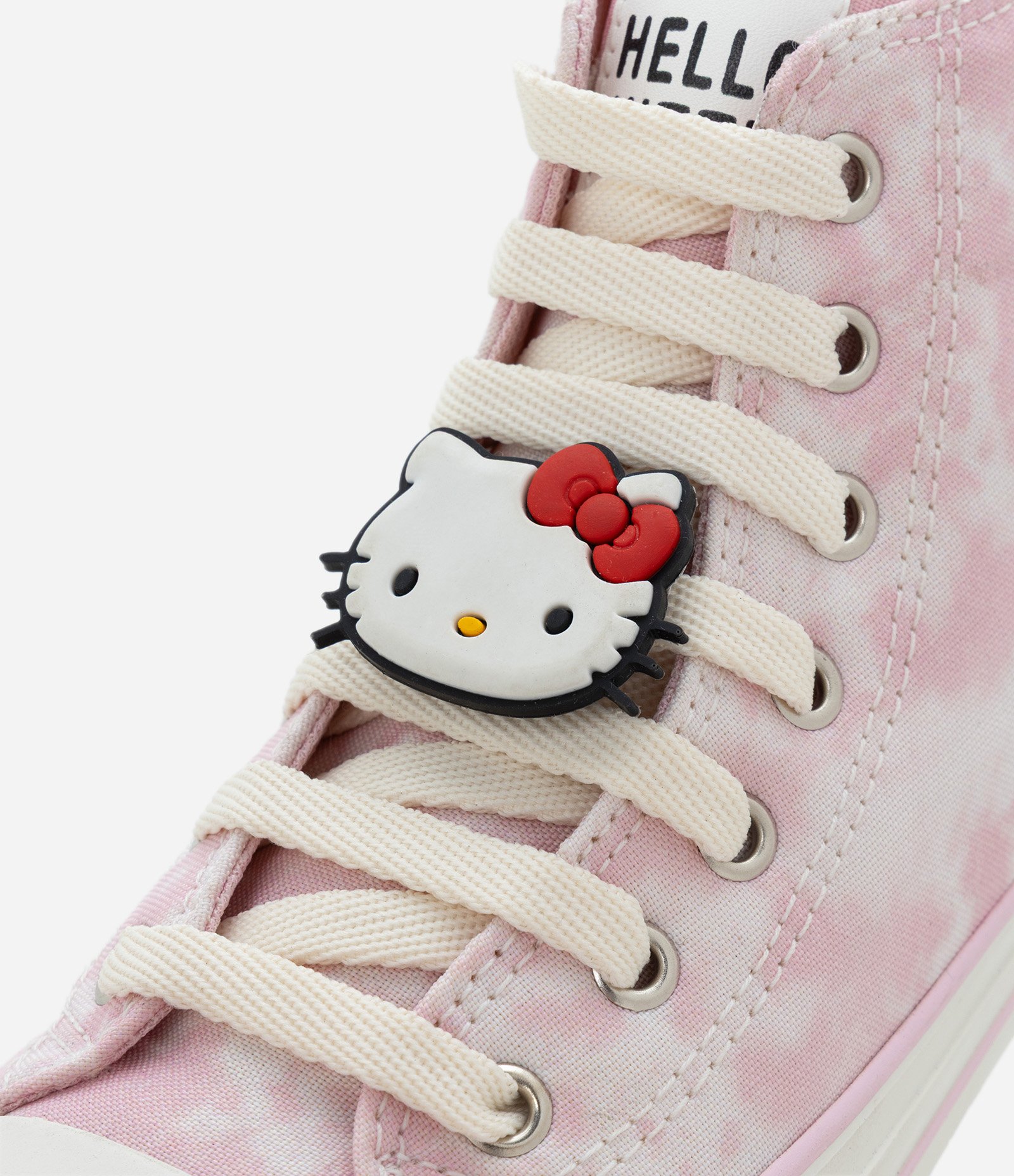 Tênis Botinha Infantil Tie Dye com Estampa e Patch Hello Kitty - Tam 28 ao 34 Rosa 7