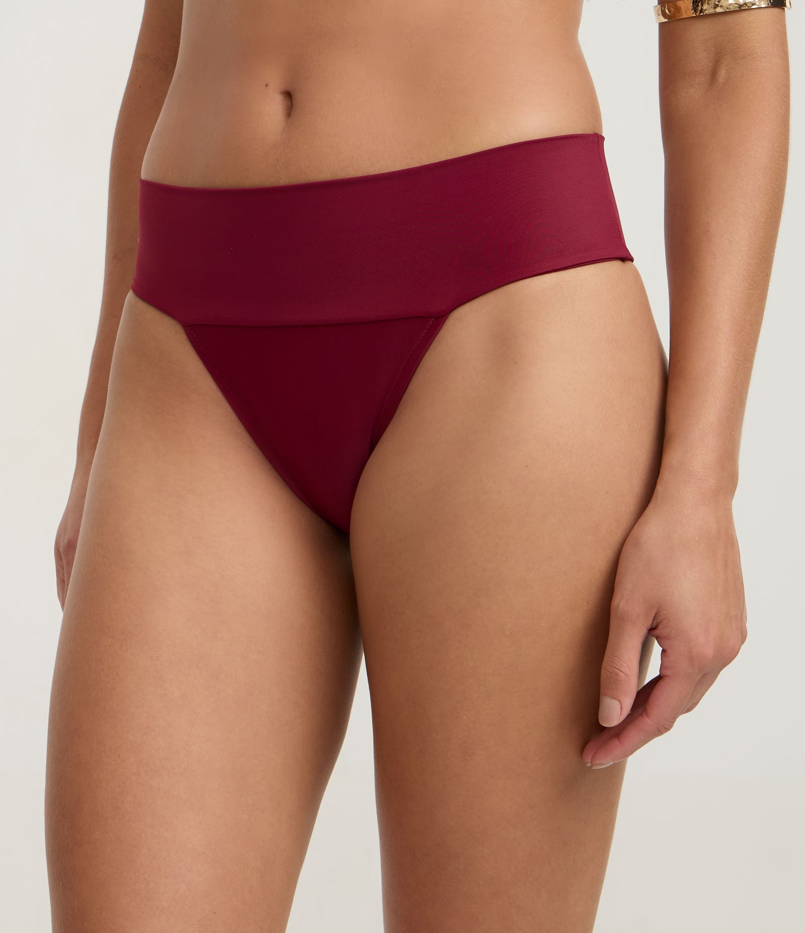 Biquini Calcinha em Microfibra com Pala Larga Vermelho 2