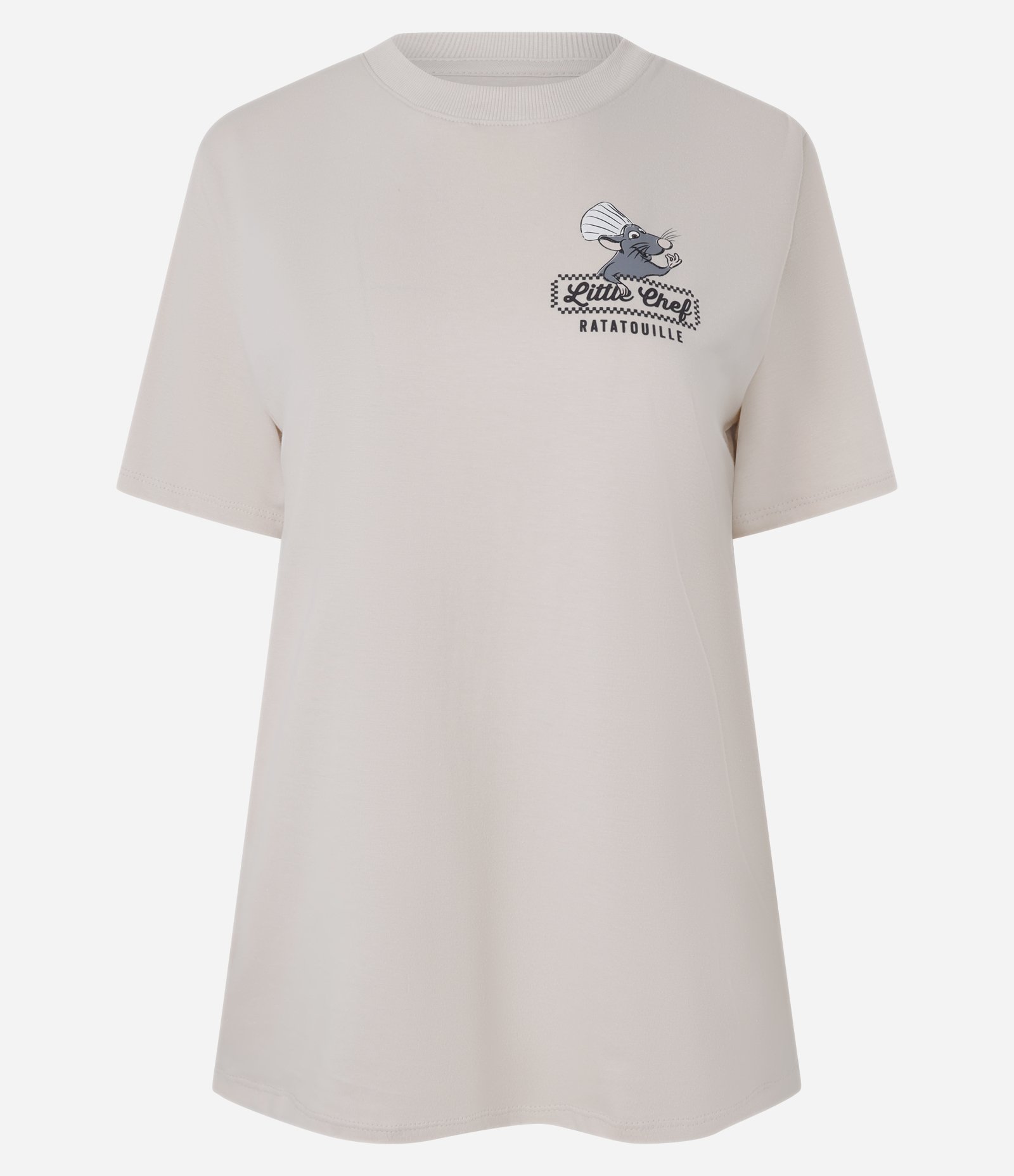 Camiseta em Algodão com Estampa Ratatouille Bege Claro 5