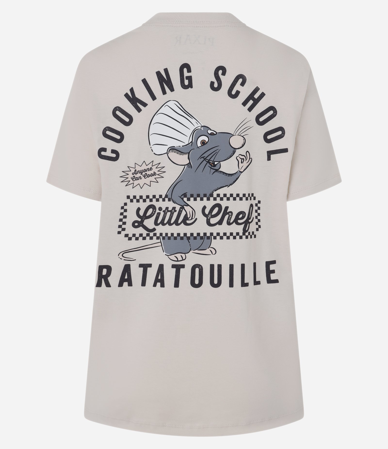 Camiseta em Algodão com Estampa Ratatouille Bege Claro 6
