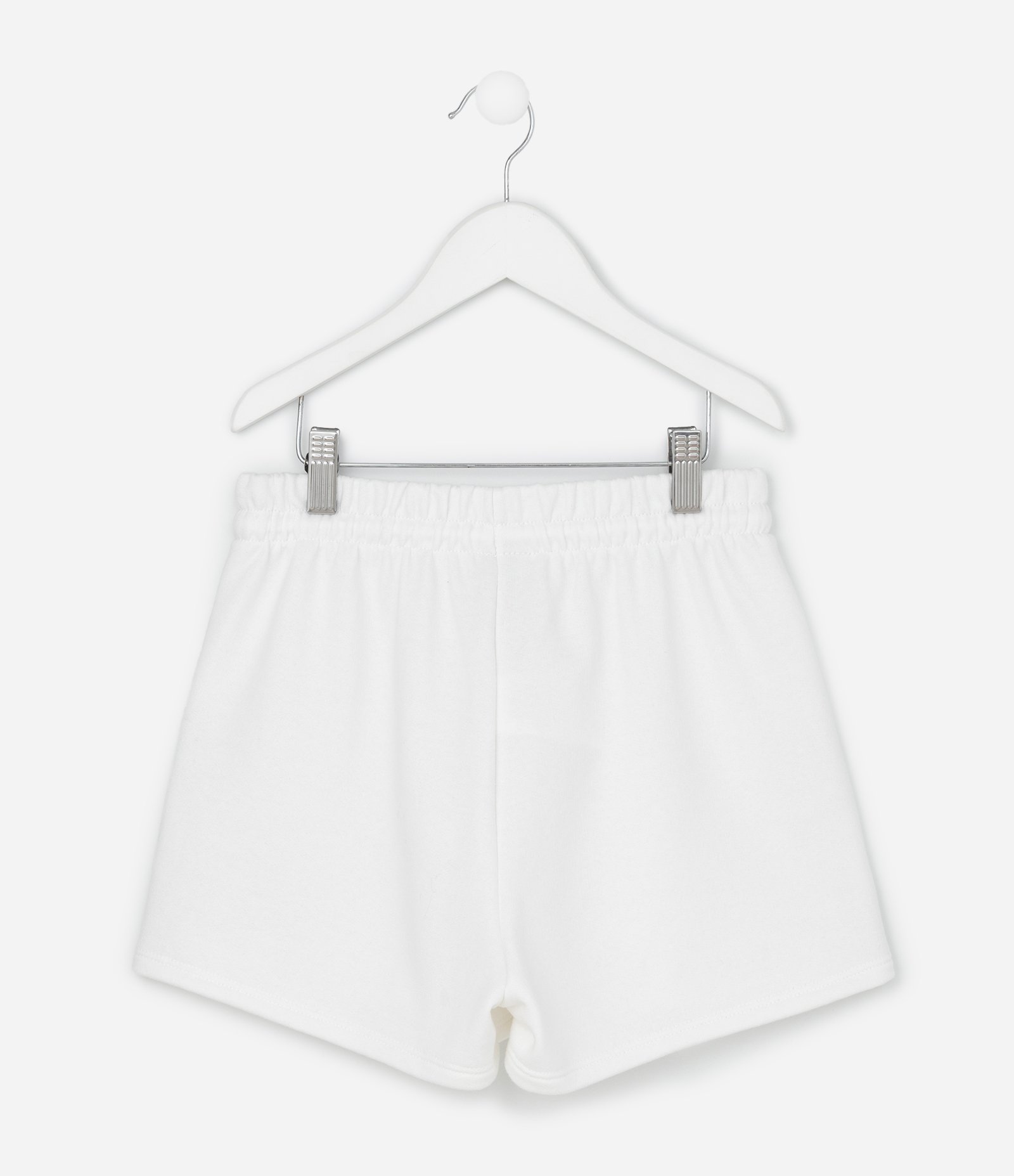 Short Infantil em Moletom com Estampa Cerejinha - Tam 5 a 14 Anos Branco 2