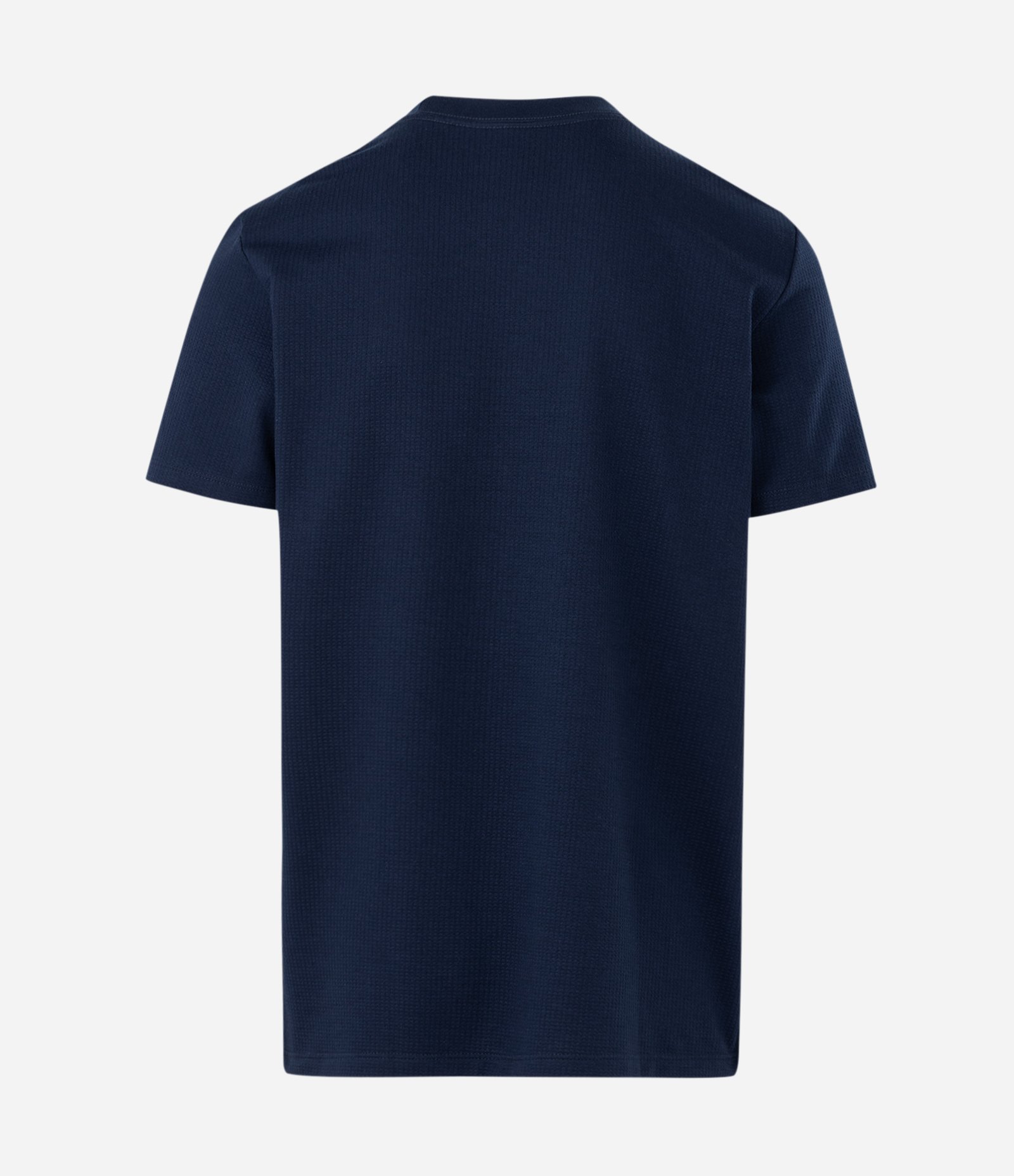 Camiseta Comfort em Algodão com Textura Azul 2